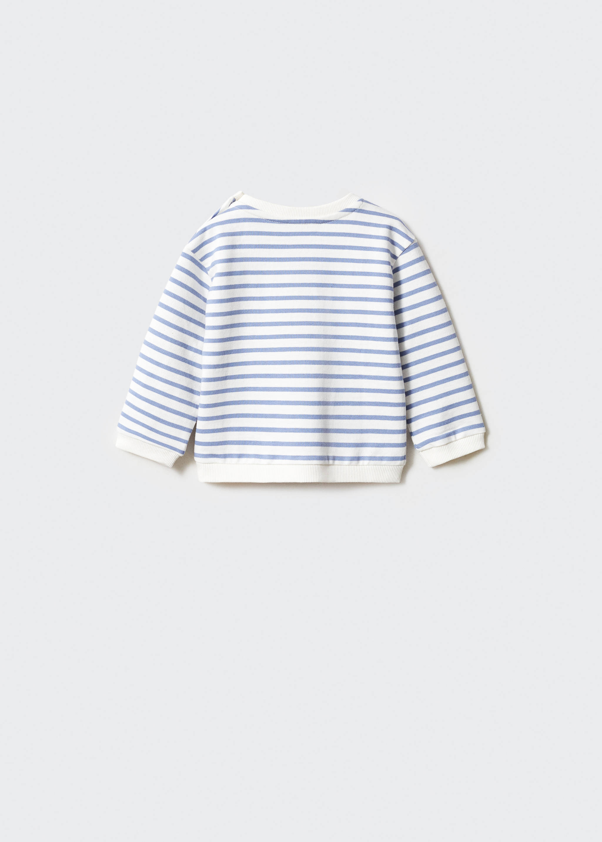 Striped cotton-blend sweatshirt - Reverse of the article