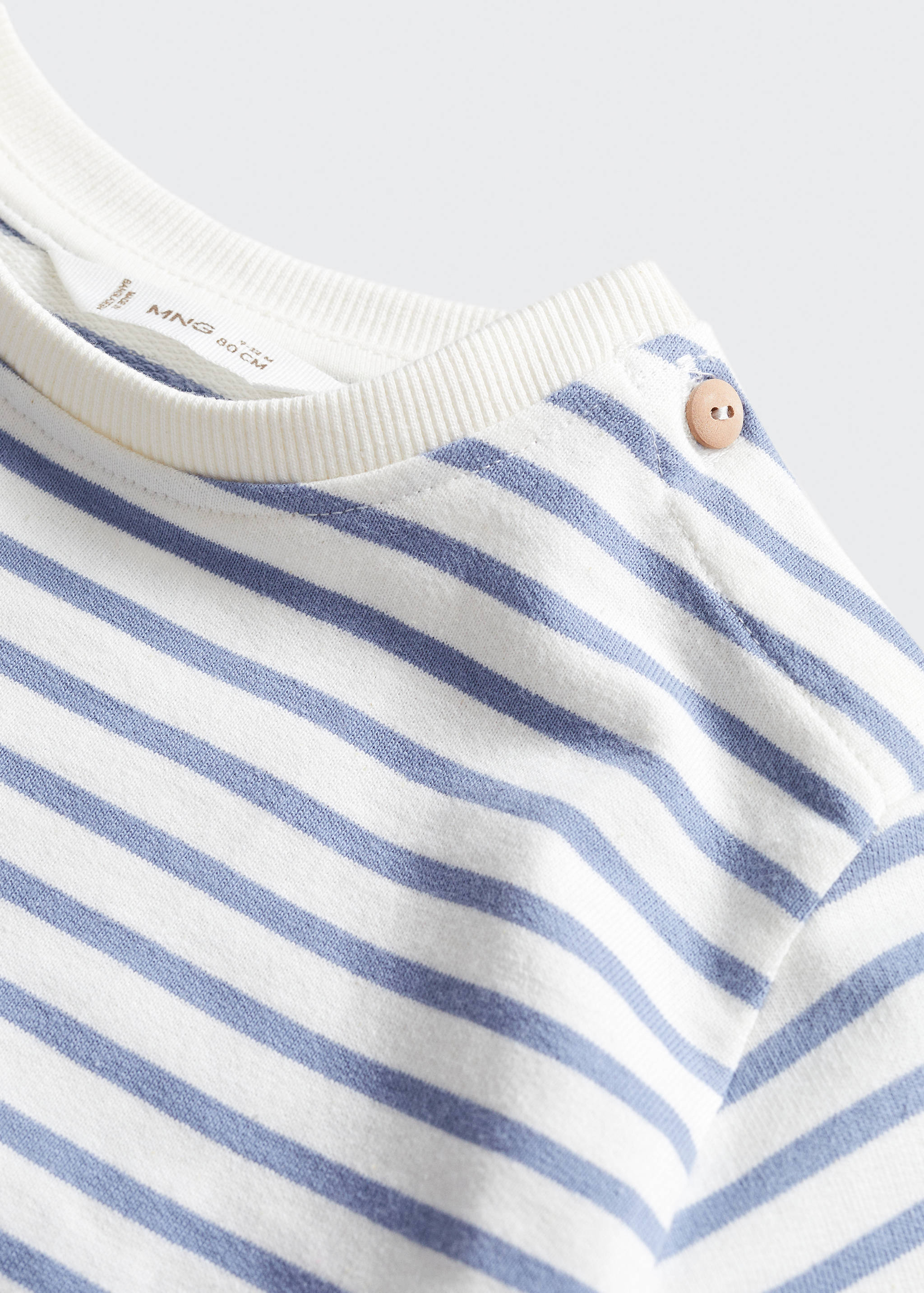 Striped cotton-blend sweatshirt - Details of the article 8