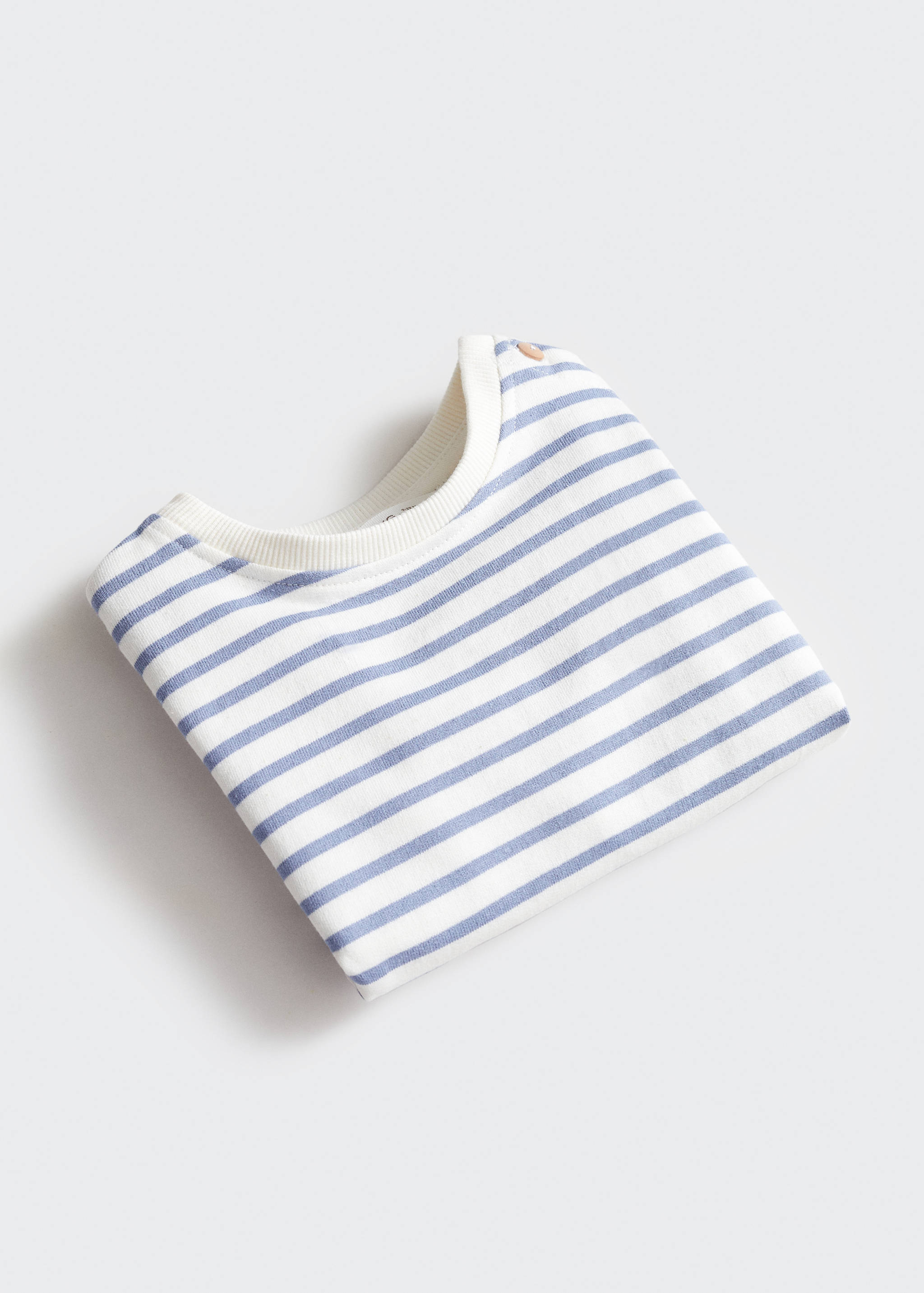 Striped cotton-blend sweatshirt - Details of the article 0