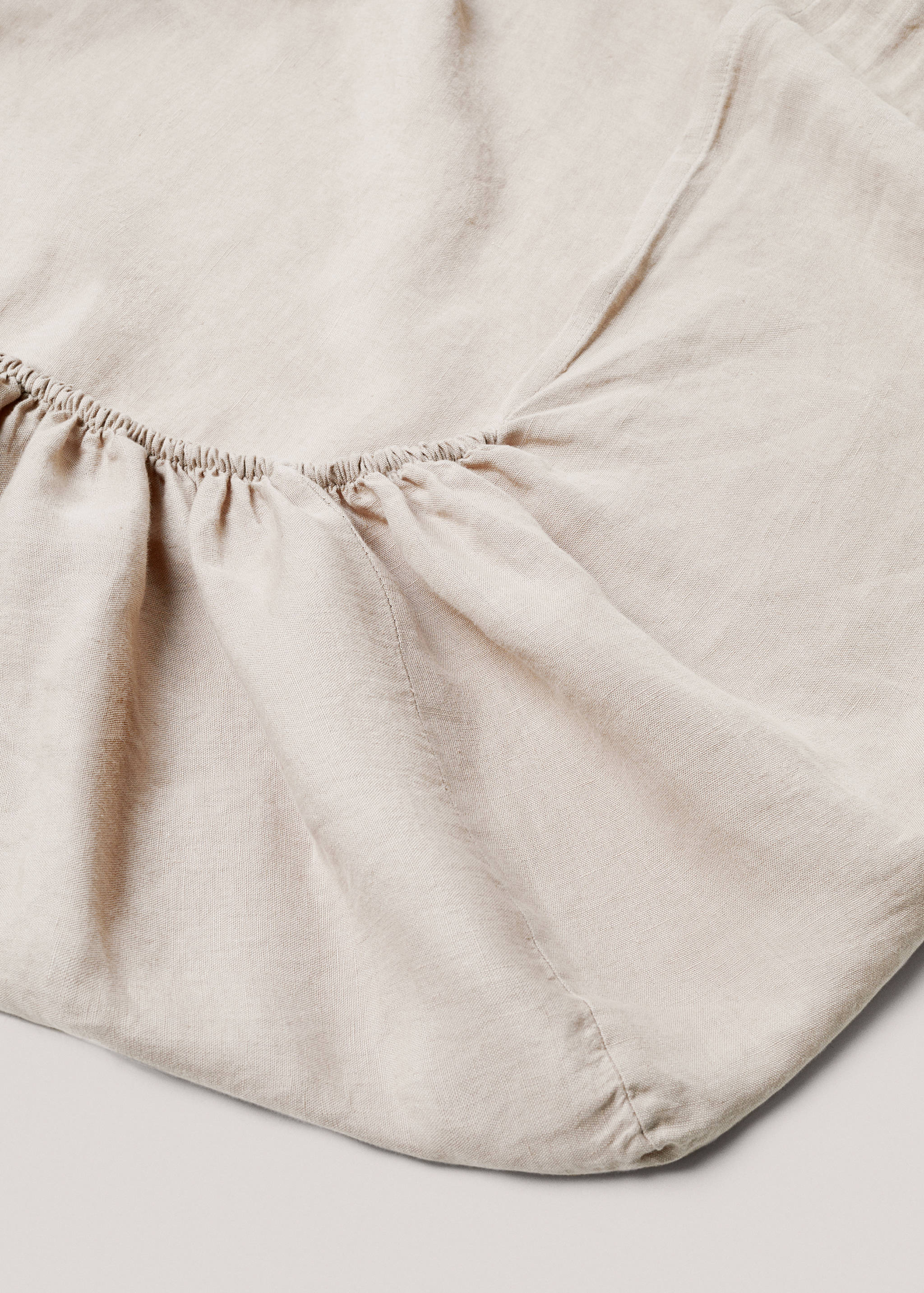 100% linen fitted sheet for 180cm bed - Details of the article 1