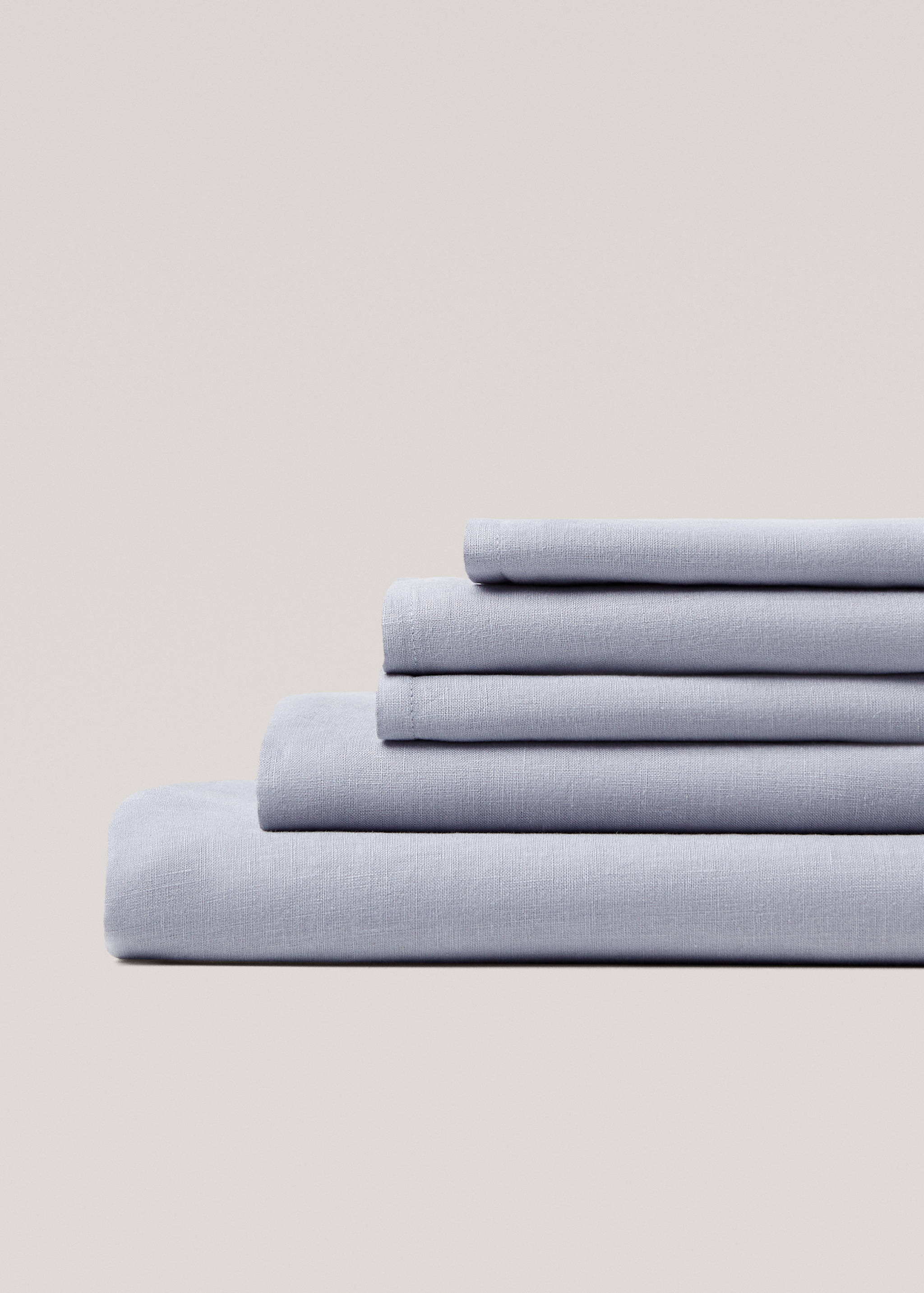 100% linen fitted sheet for 180cm bed - Details of the article 1