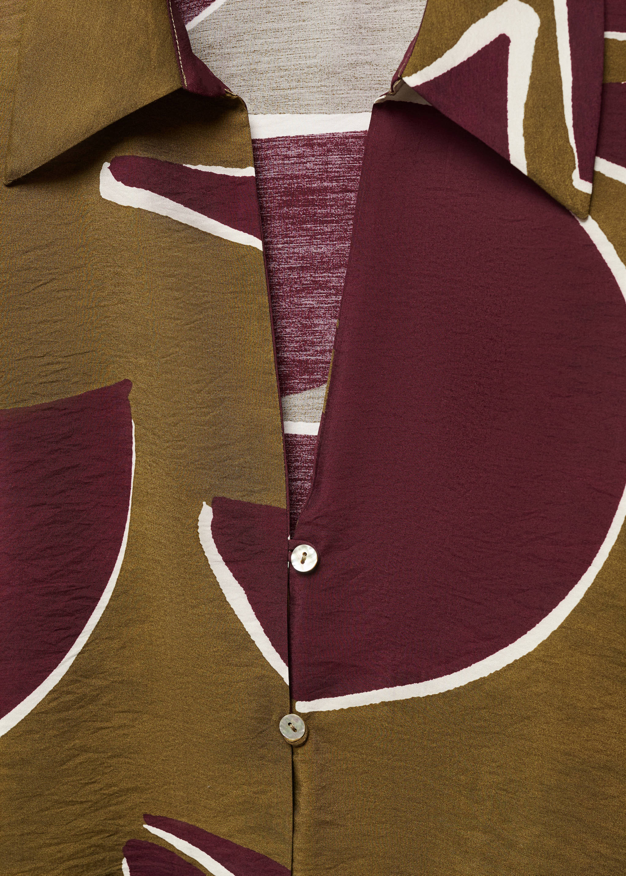 Camisa satinada estampada - Detalle del artículo 8