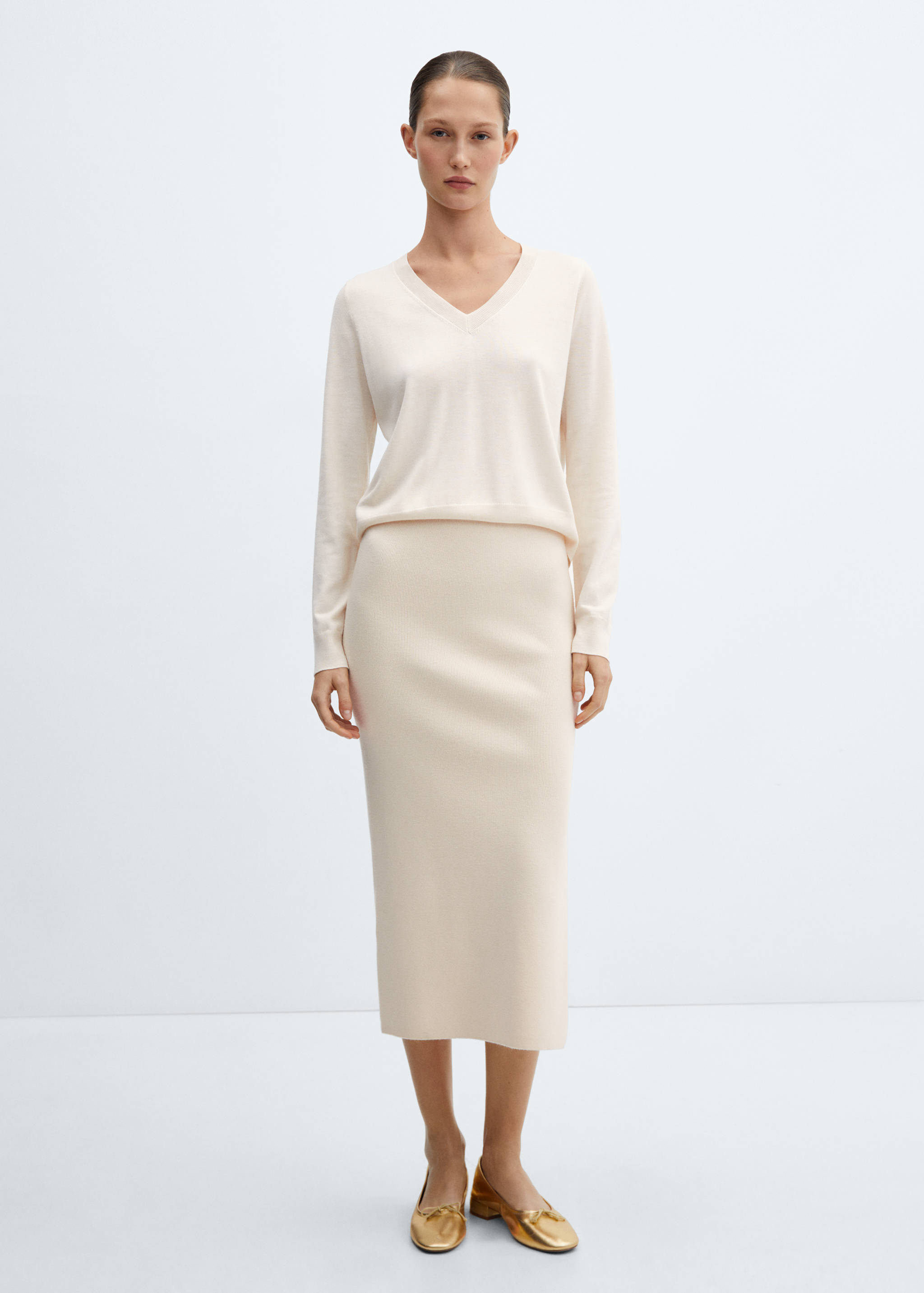 Пуловер из трикотажа - Общий план