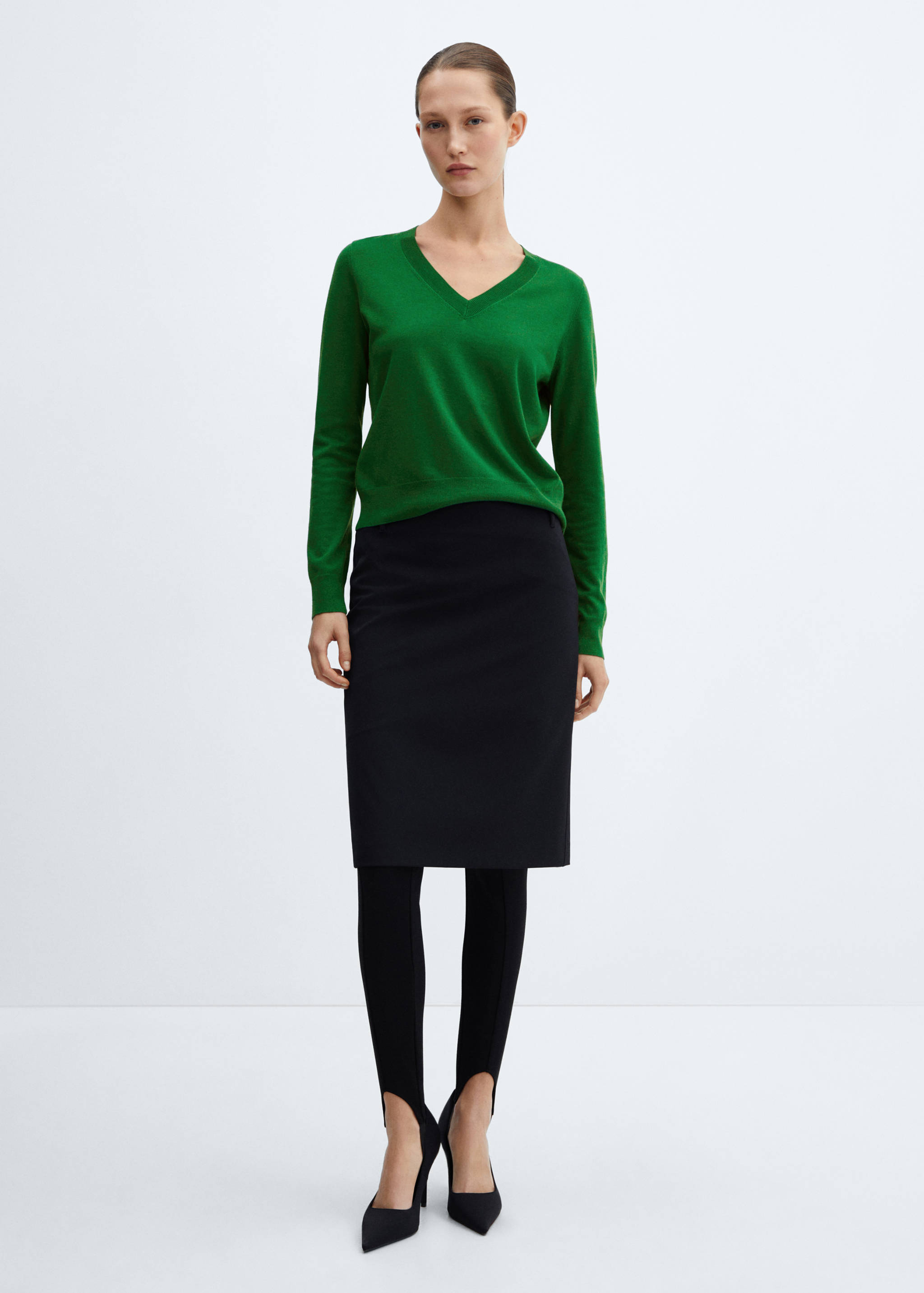 Пуловер из трикотажа - Общий план