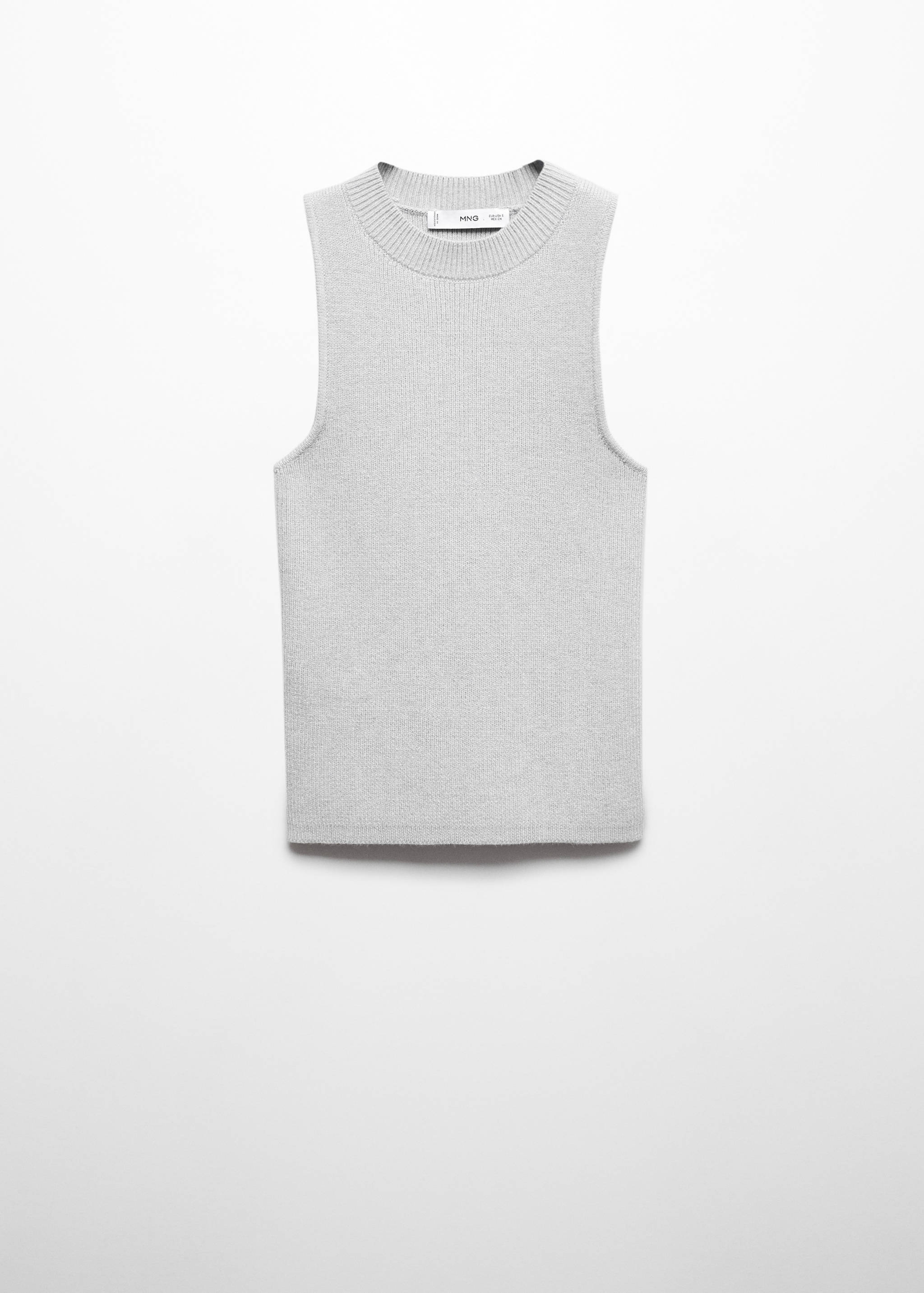 Ribbed knit top - Article without model