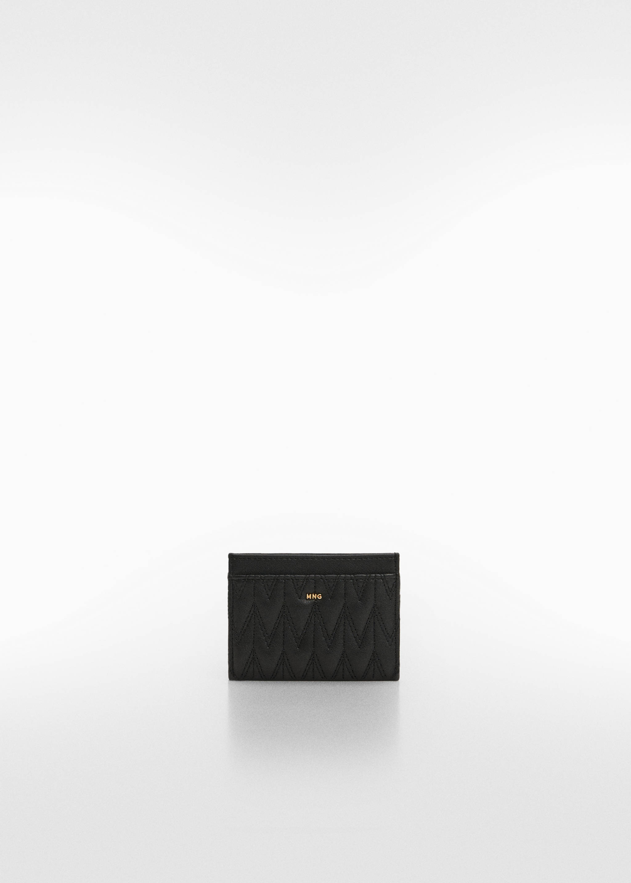 حامل بطاقات مبطن بشعار الماركة - منتج دون نموذج