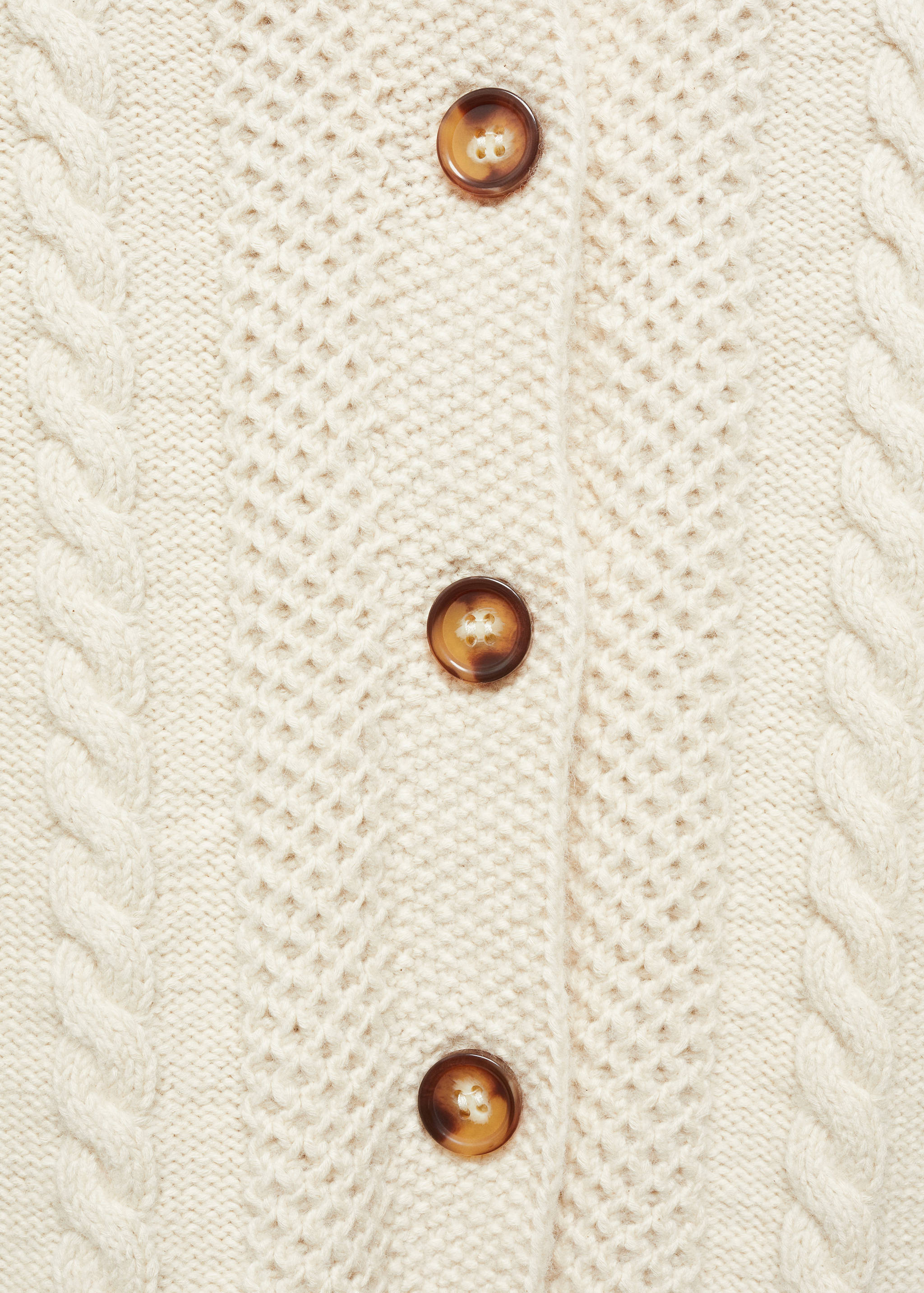 Buttoned knit braided cardigan - Details of the article 8