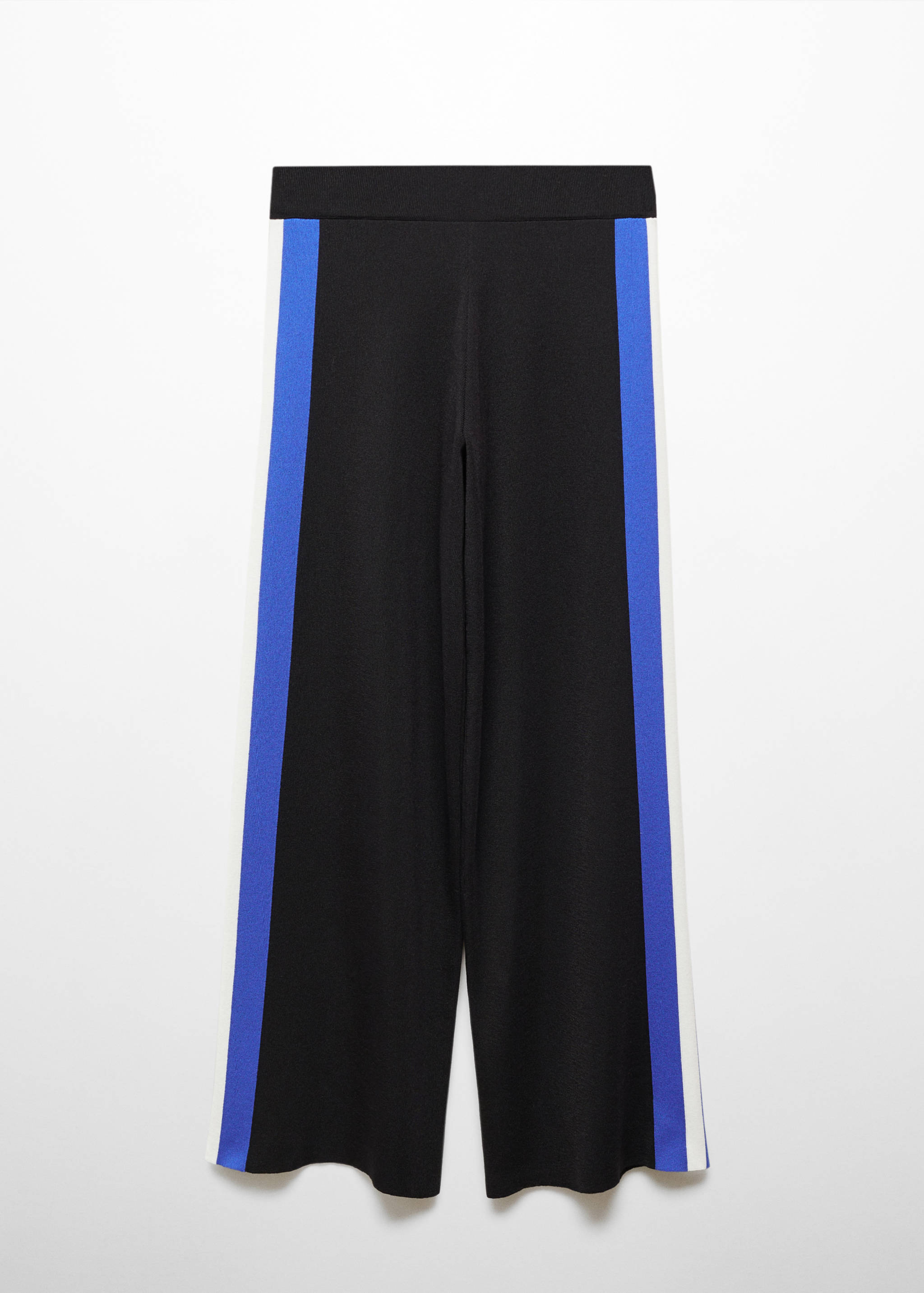 棉麻混纺针织裤 - null