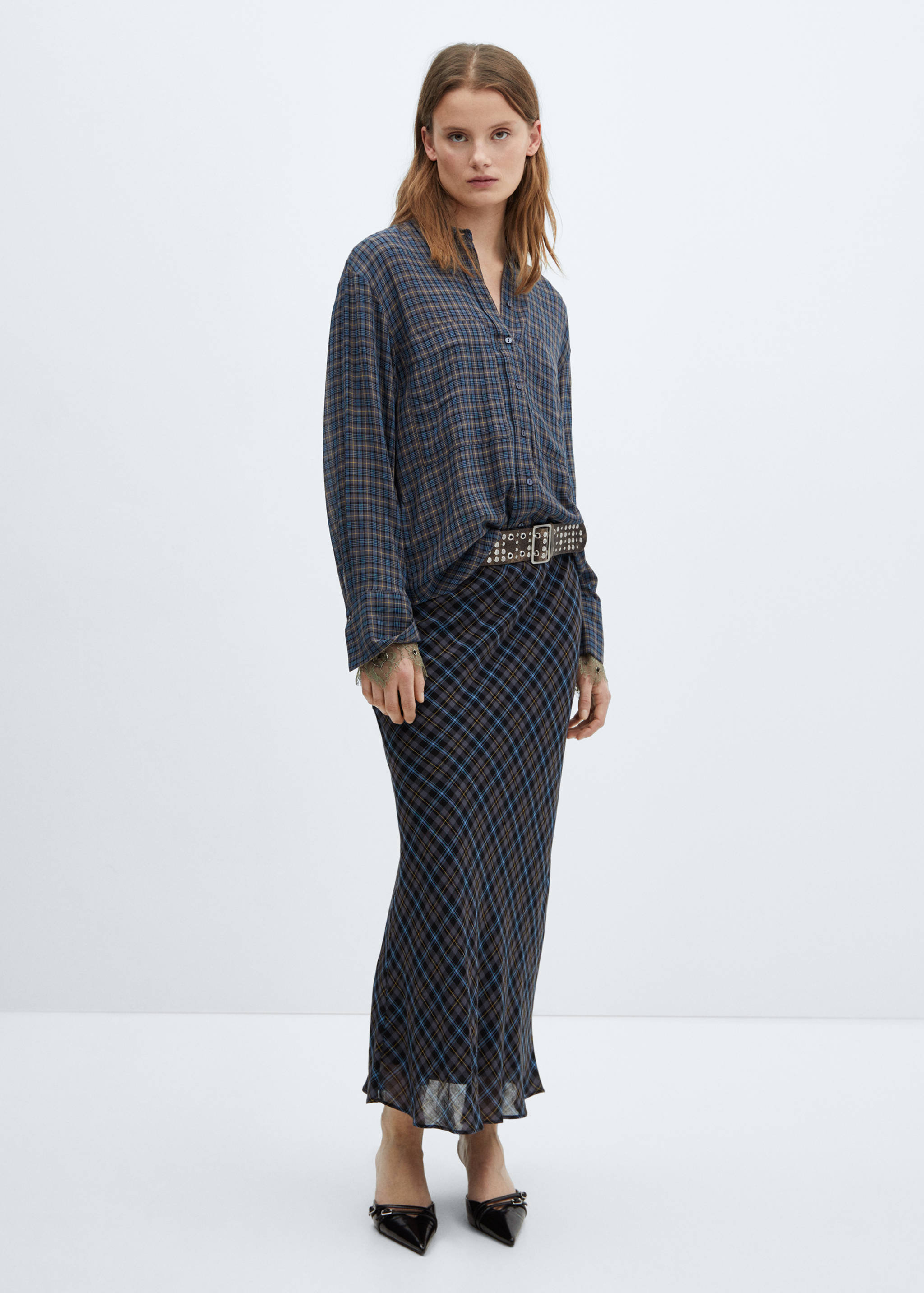 Chemise oversize carreaux - Plan général