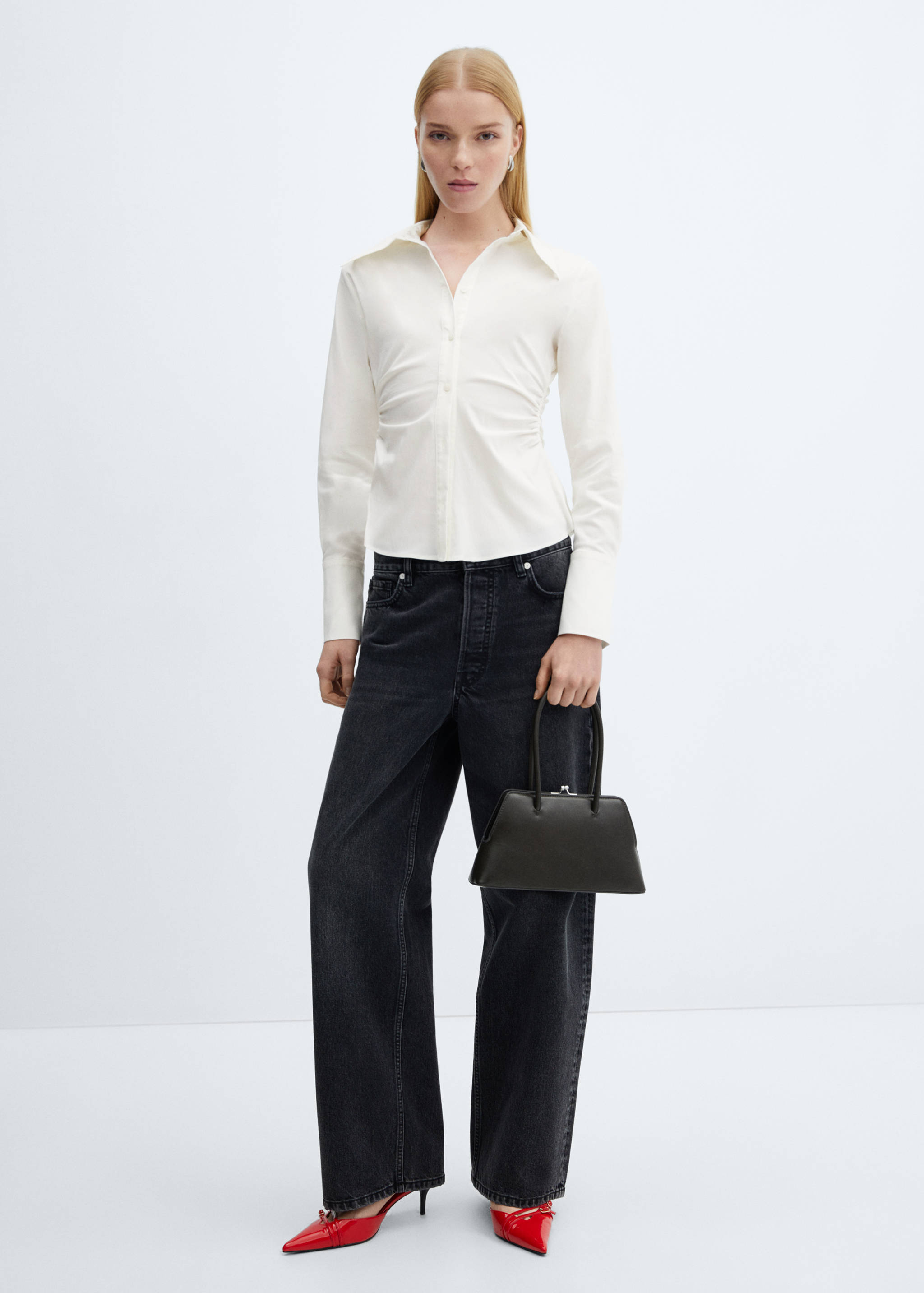 Slim-fit velvet jacket - General plane