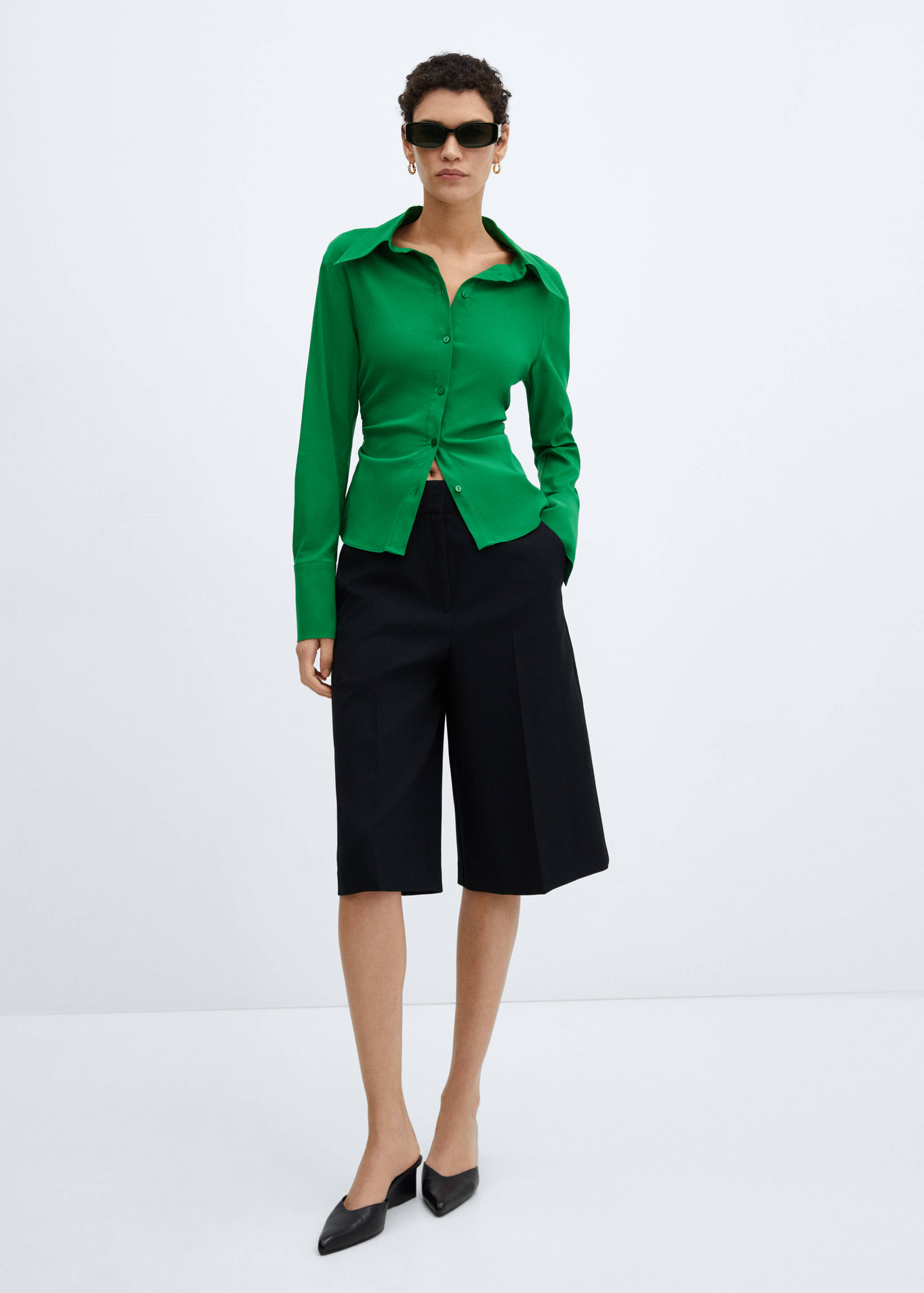 Slim-fit velvet jacket - General plane