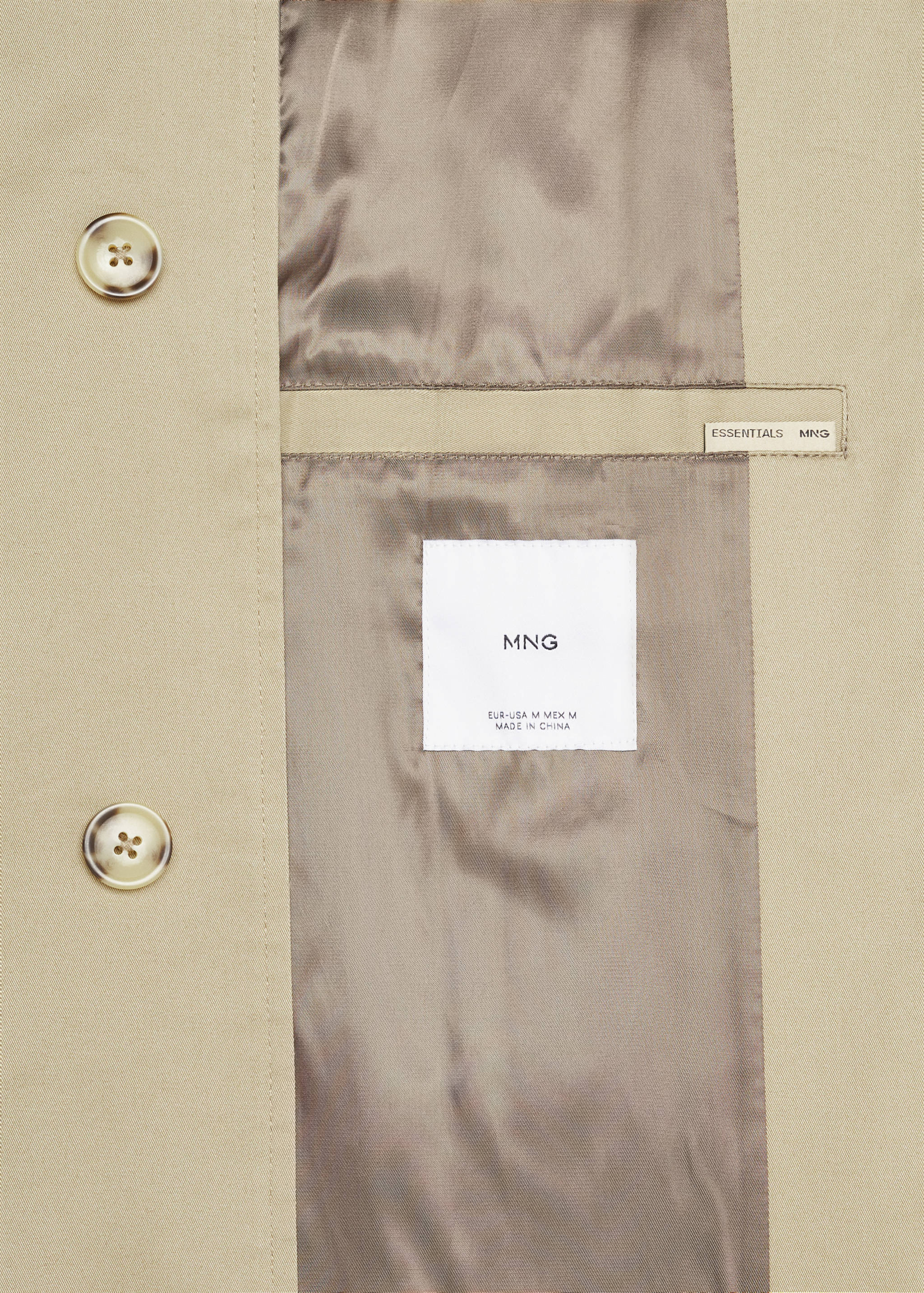 Cotton trench coat with collar detail - Details of the article 8