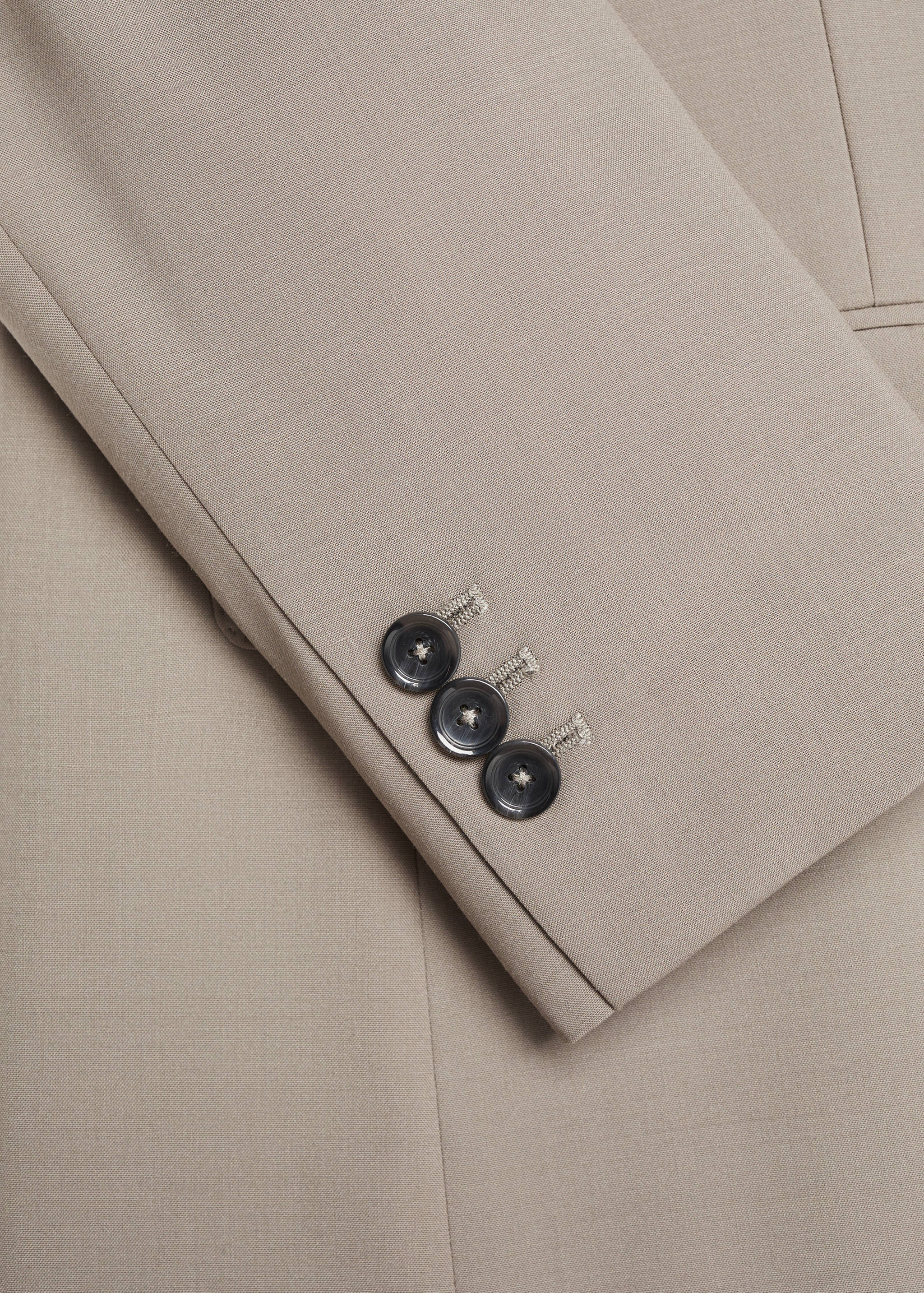 Slim-fit wool suit jacket - Details of the article 0