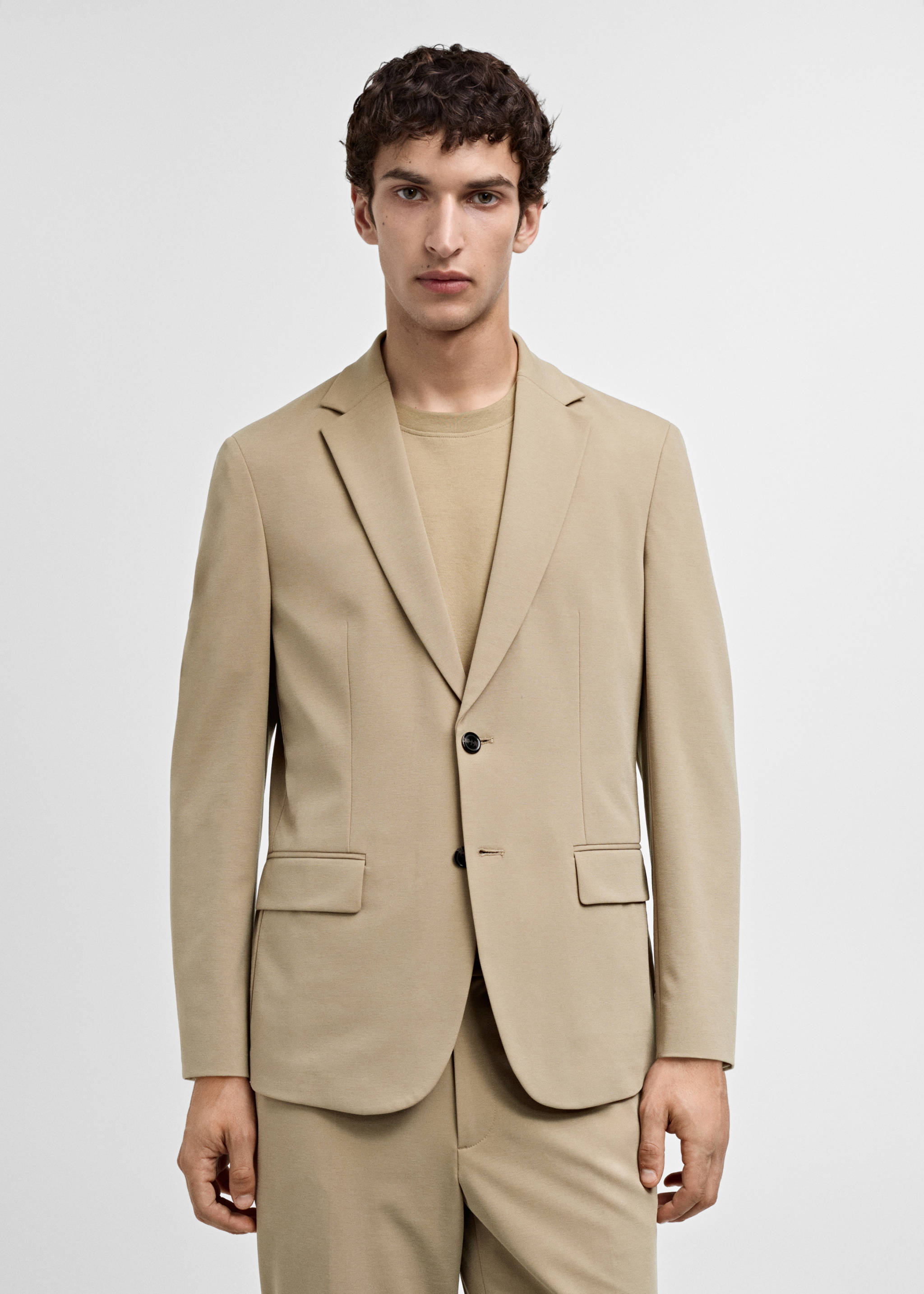 Slim-fit suit jacket - Medium plane