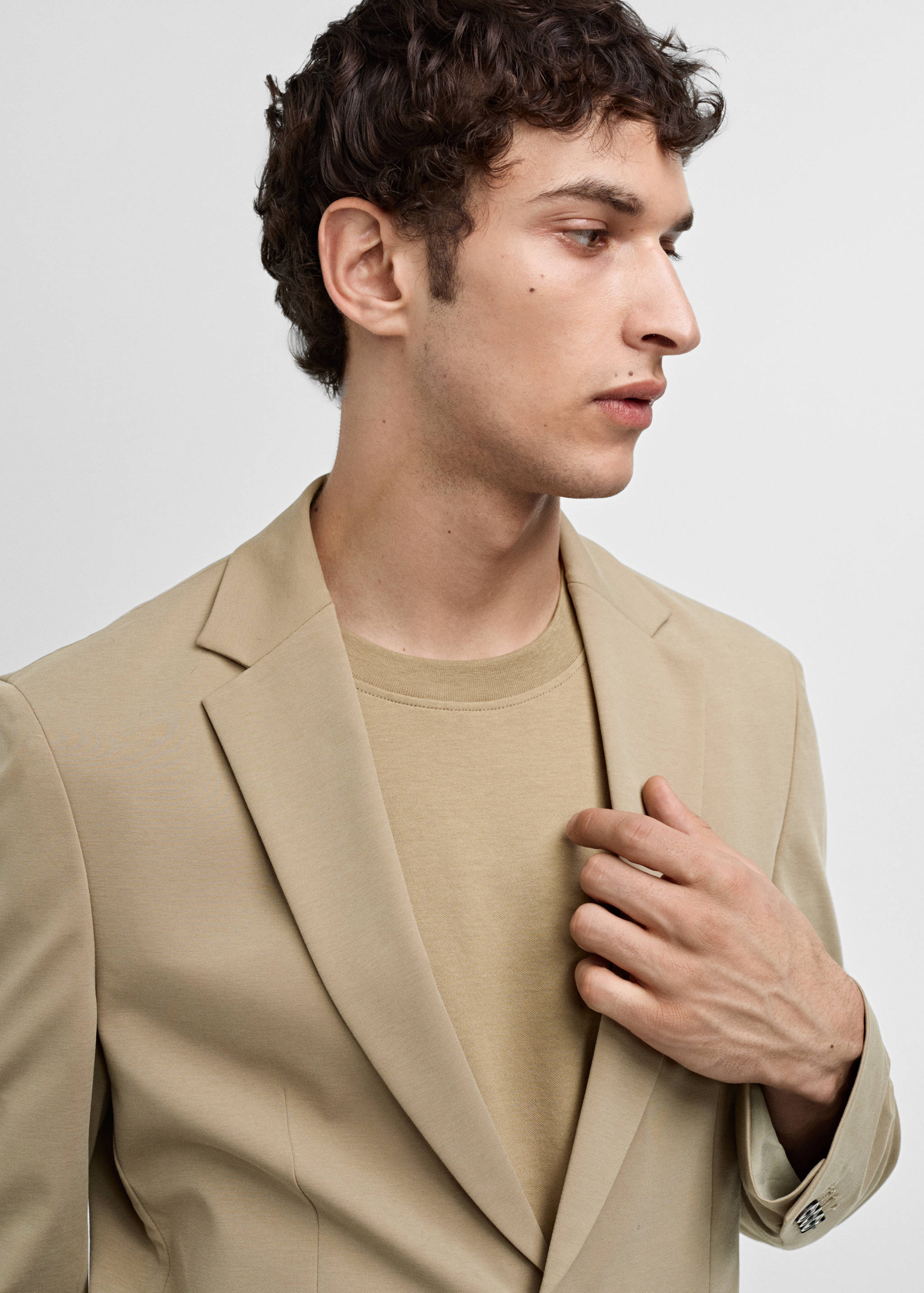 Slim-fit suit jacket - Details of the article 1