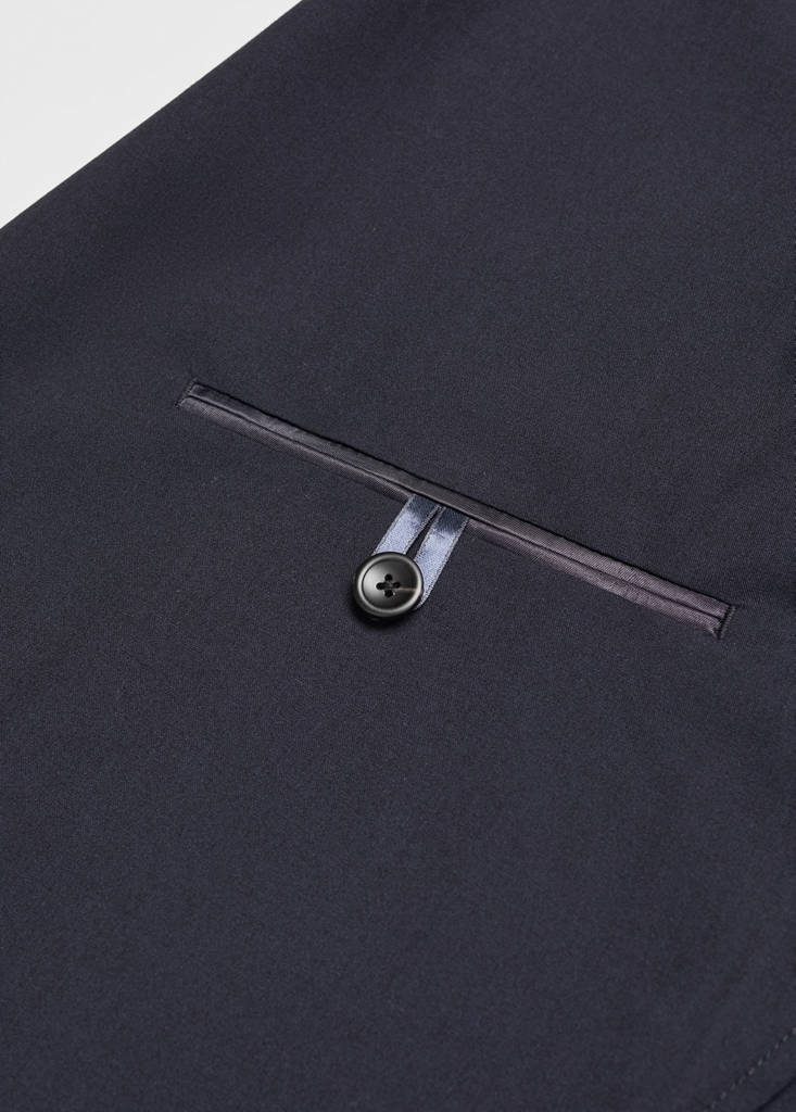 Slim-fit suit jacket — Dark Navy