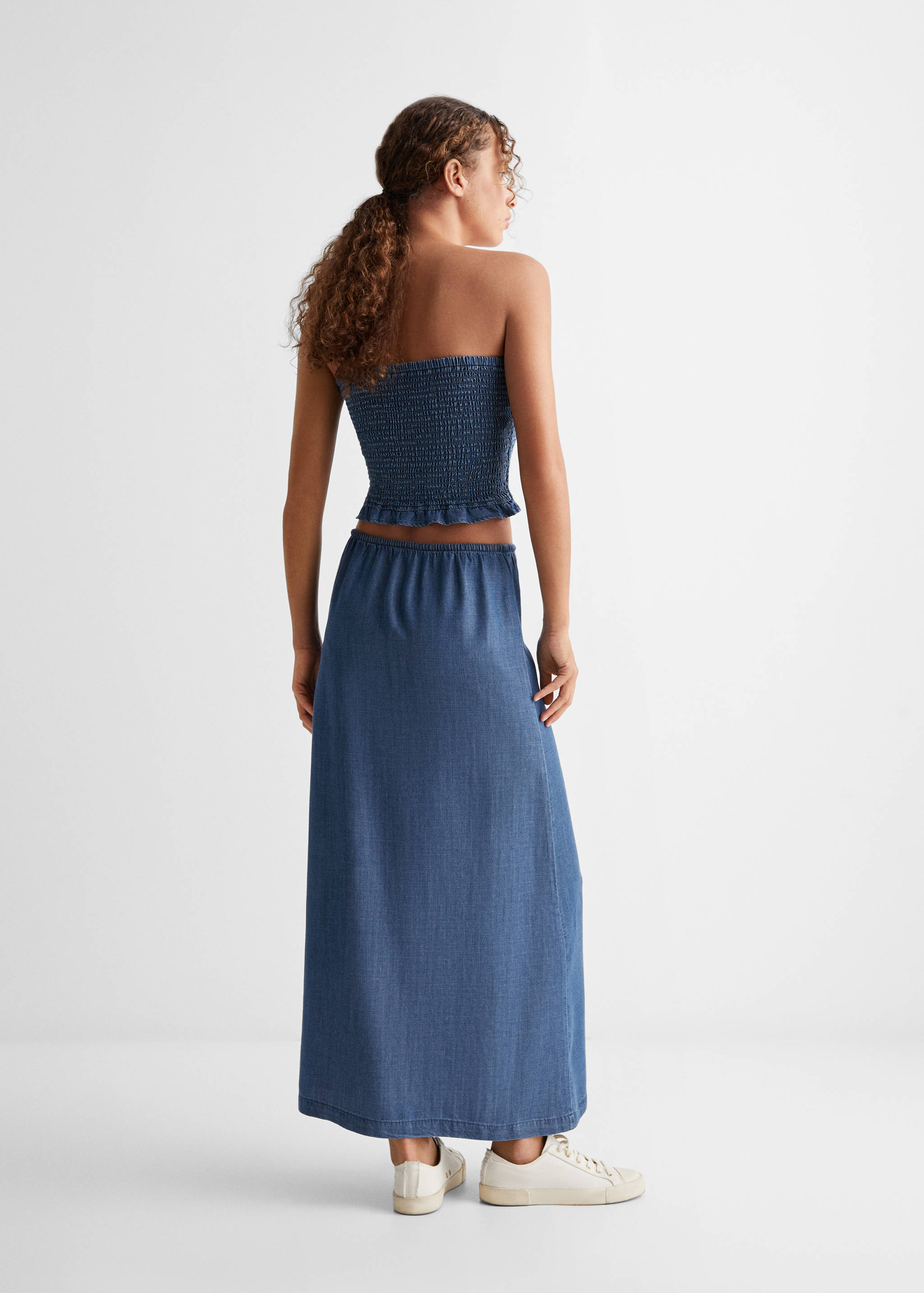 Stretch long skirt - Reverse of the article