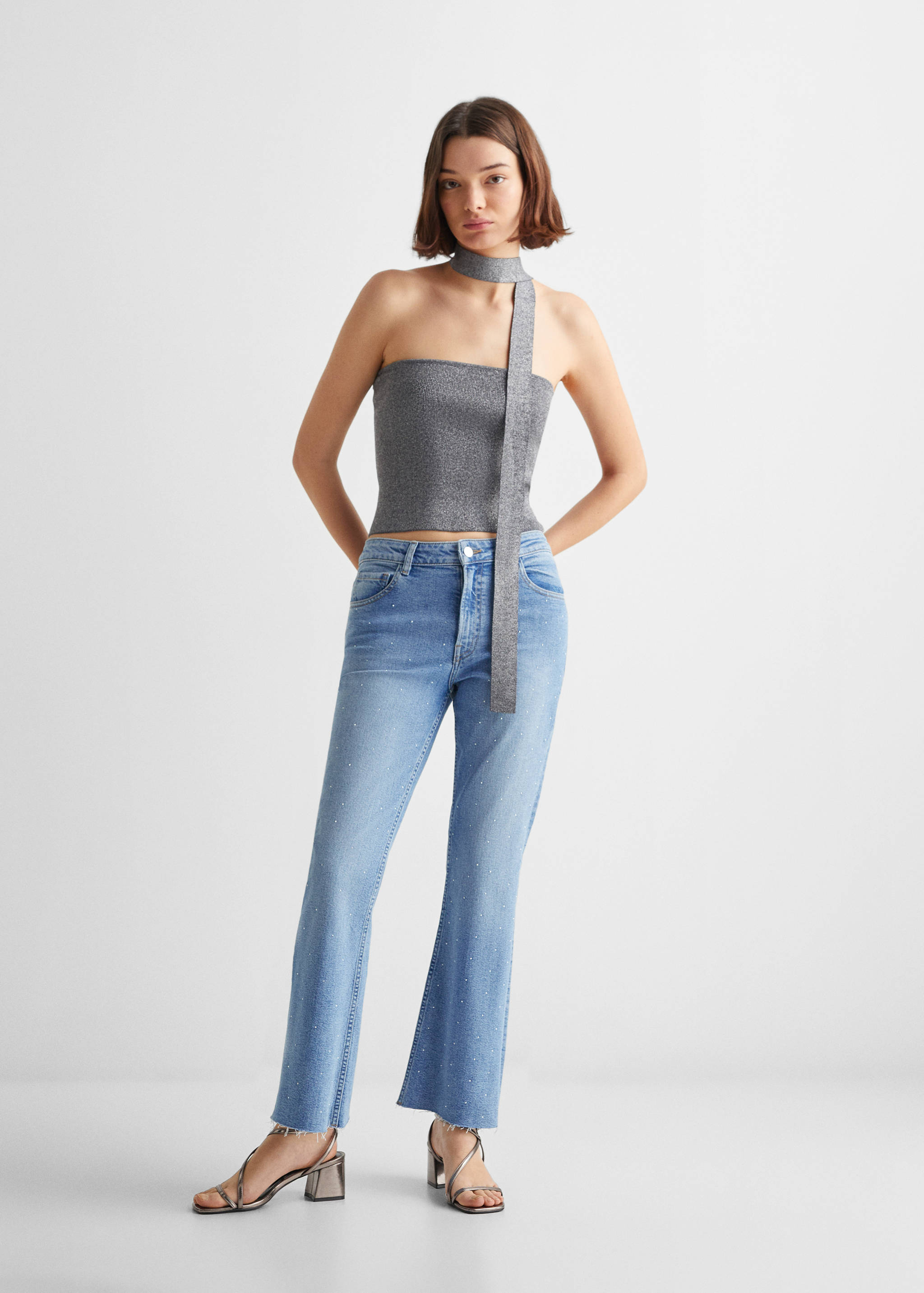 Shiny bandeau top - General plane