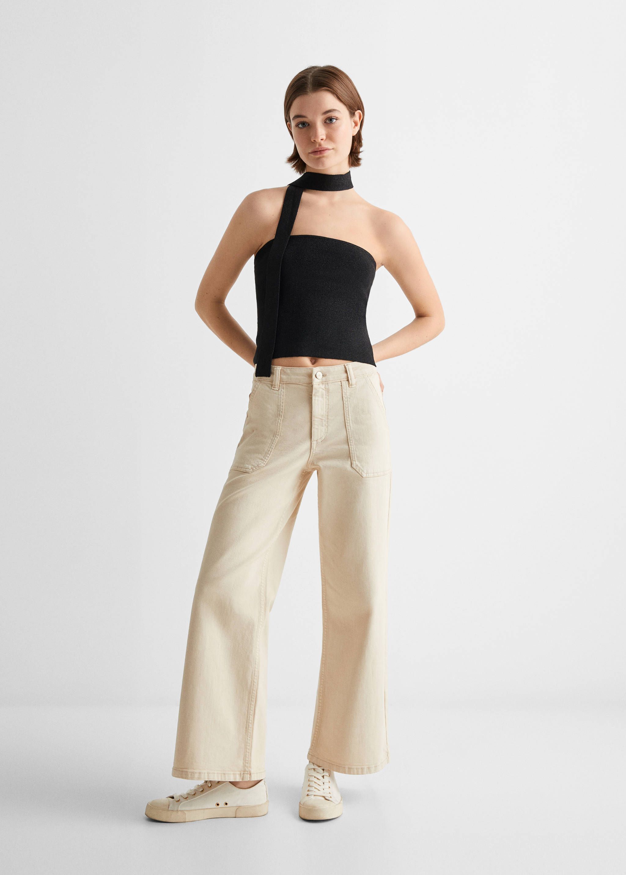 Shiny bandeau top - General plane