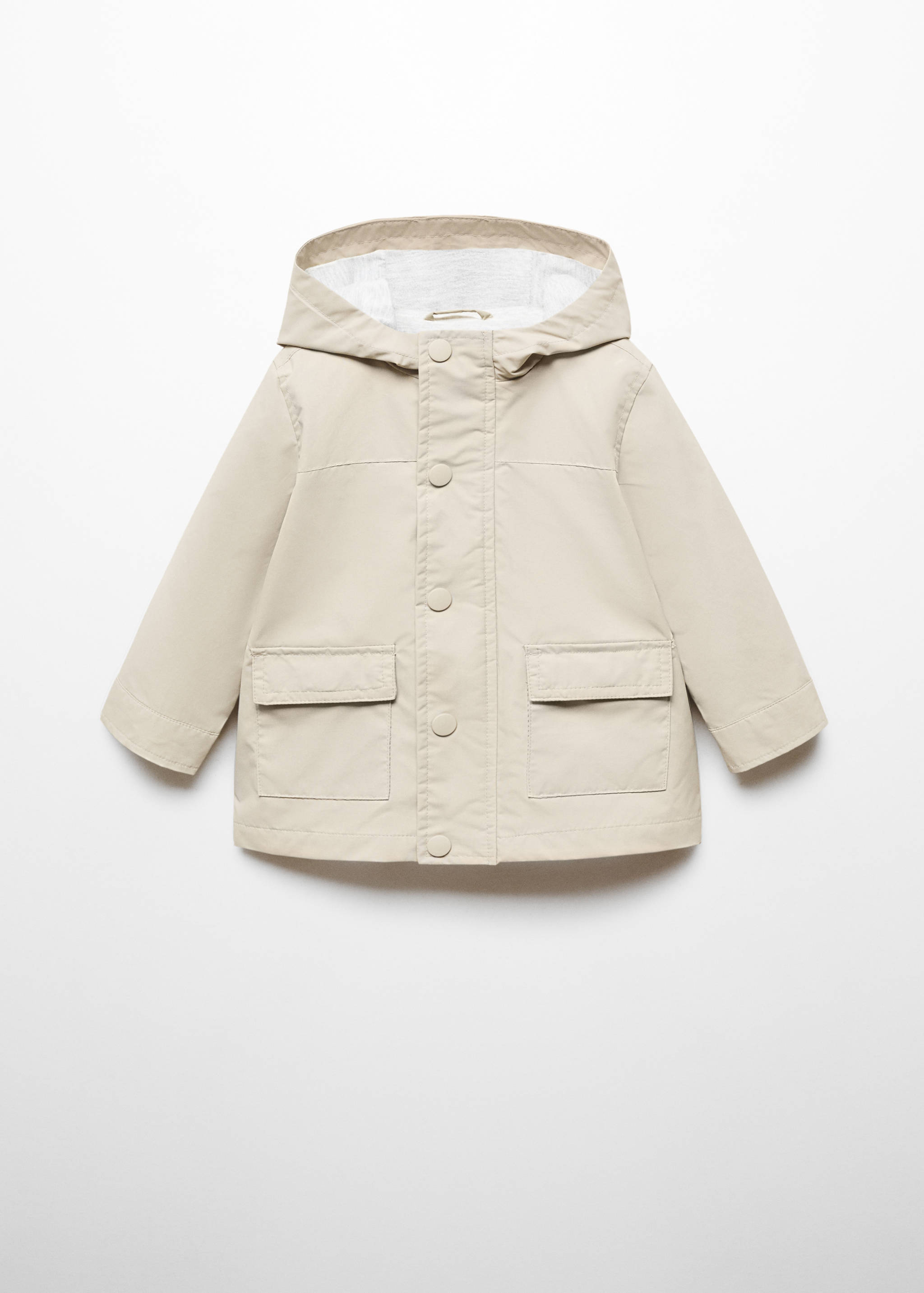 Parca com bolsos e capuz - Artigo sem modelo