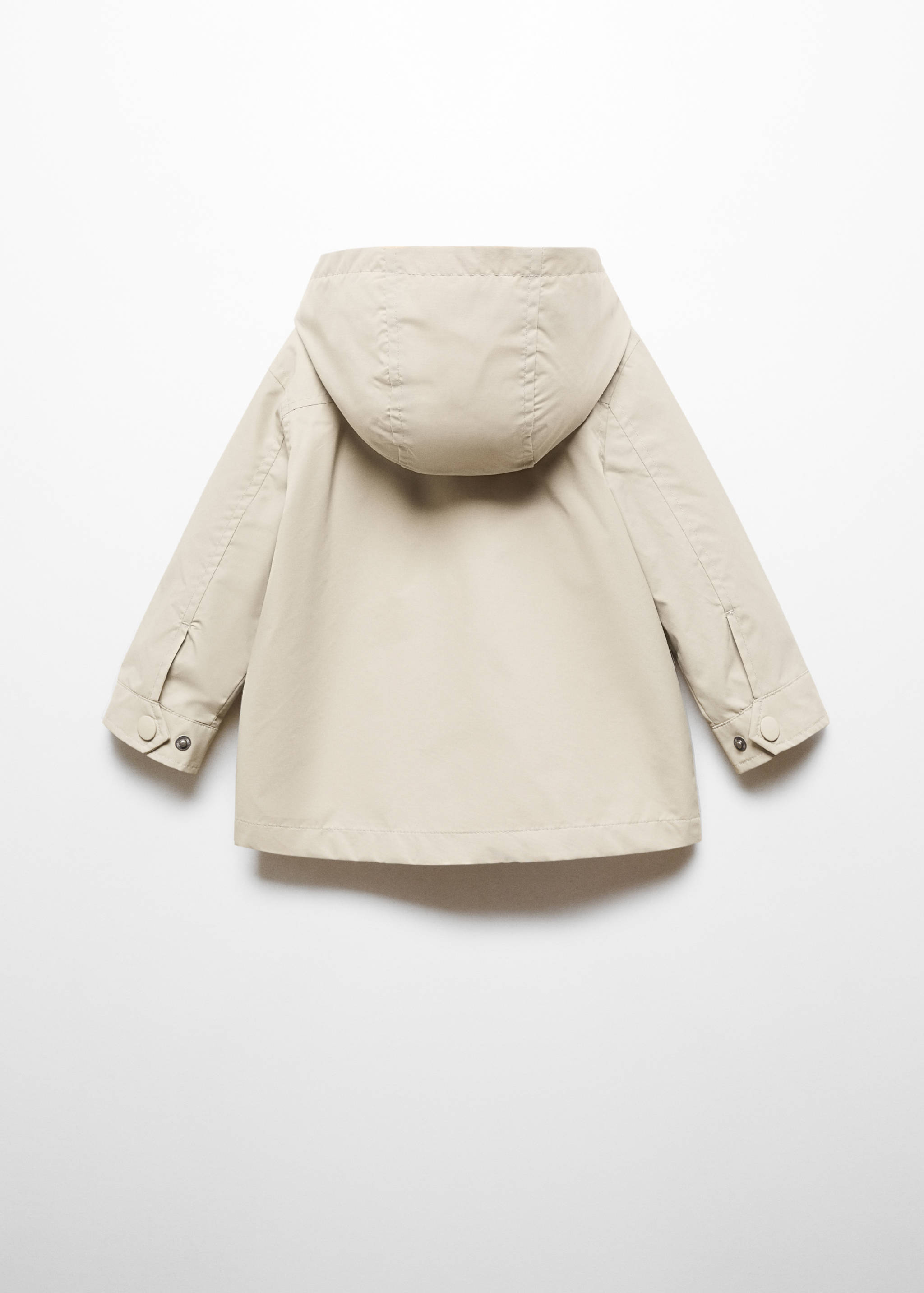 Parca com bolsos e capuz - Verso do artigo