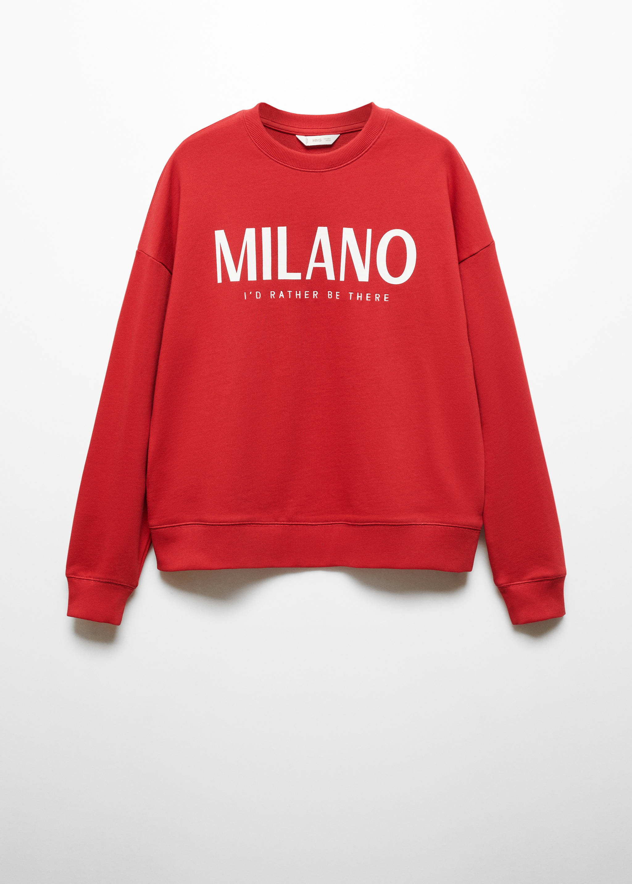 Printed message sweatshirt - Article without model