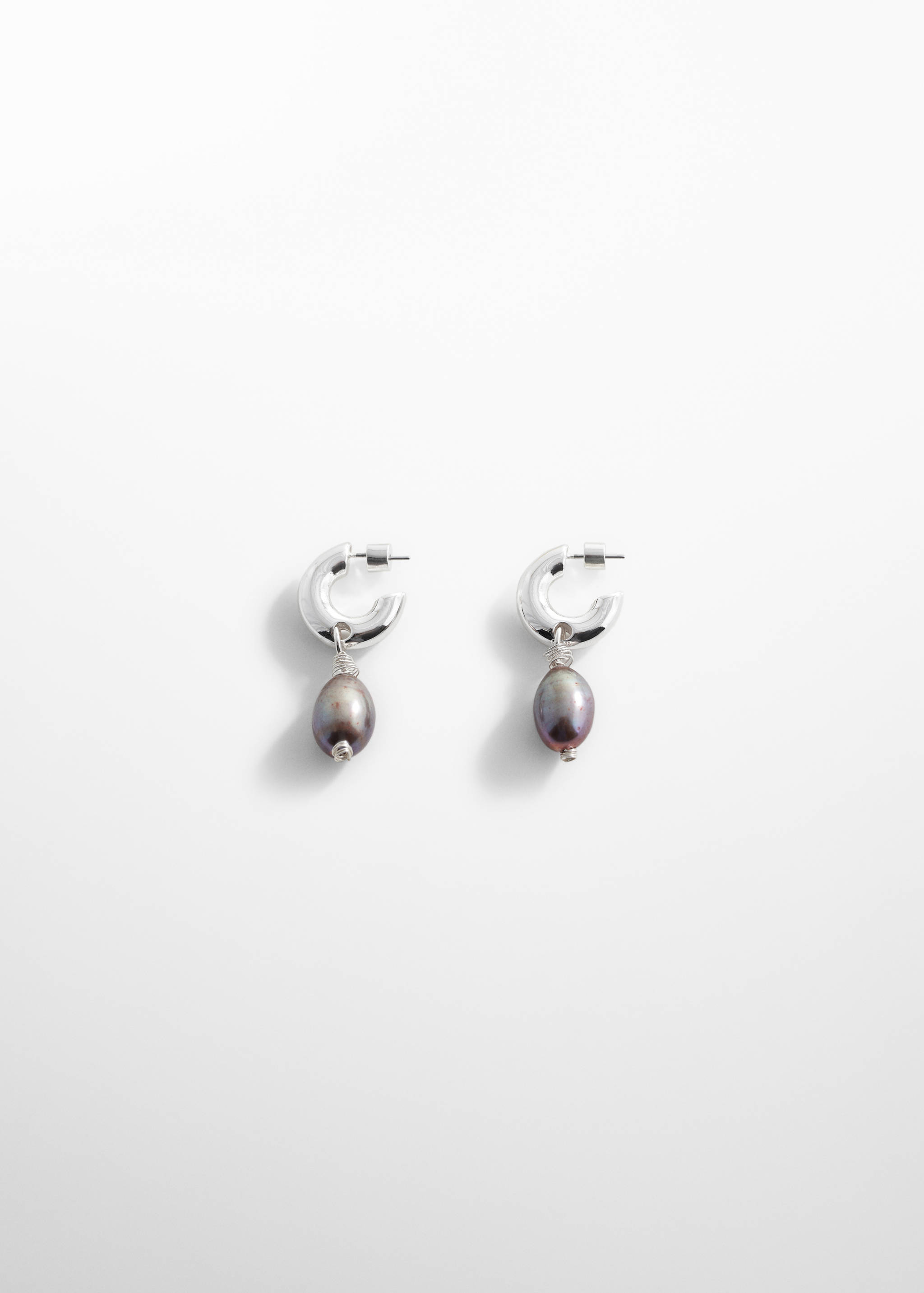 Boucles d’oreilles pendentif perle naturelle - Article sans modèle