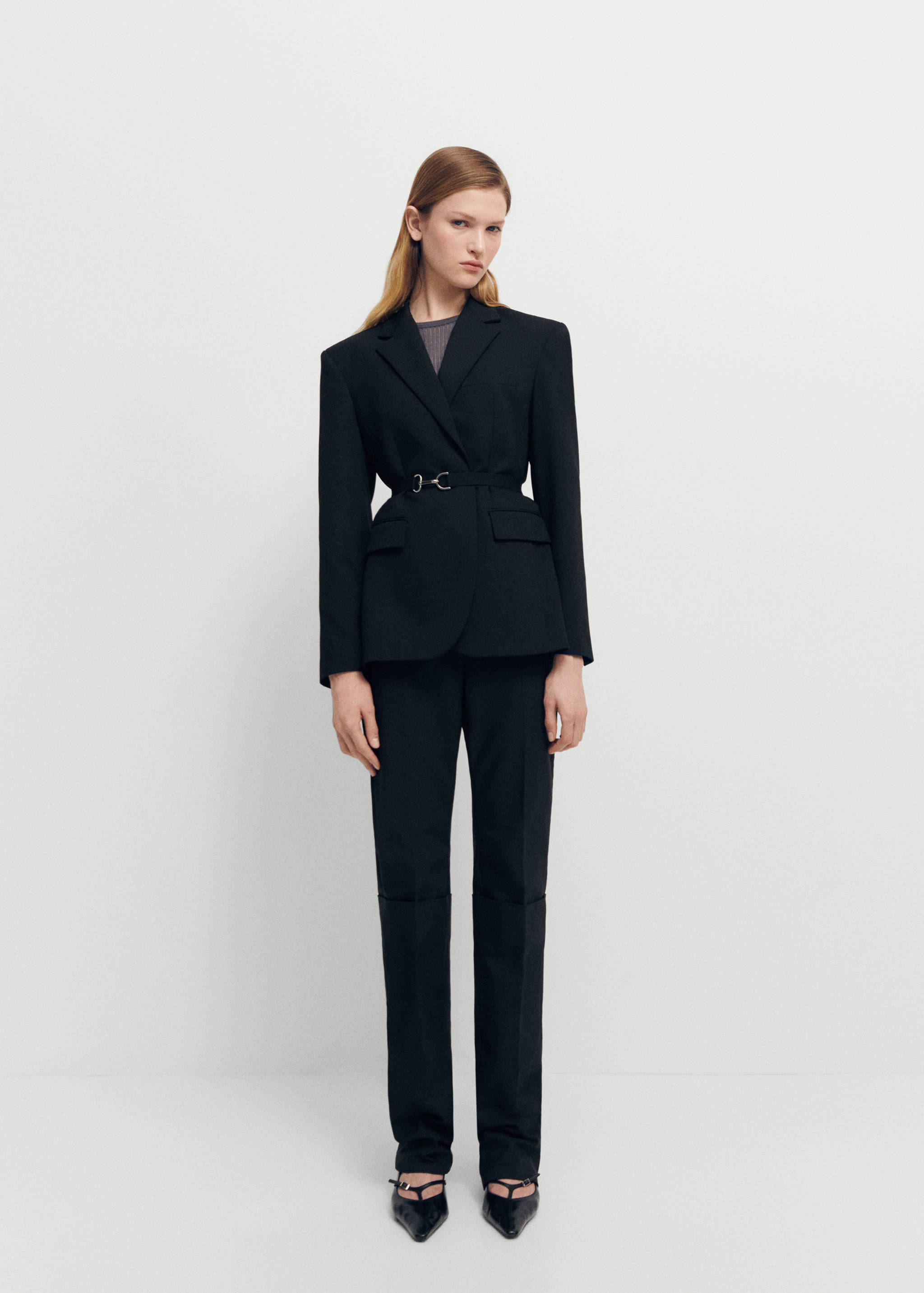 Straight pleated pants - General plane