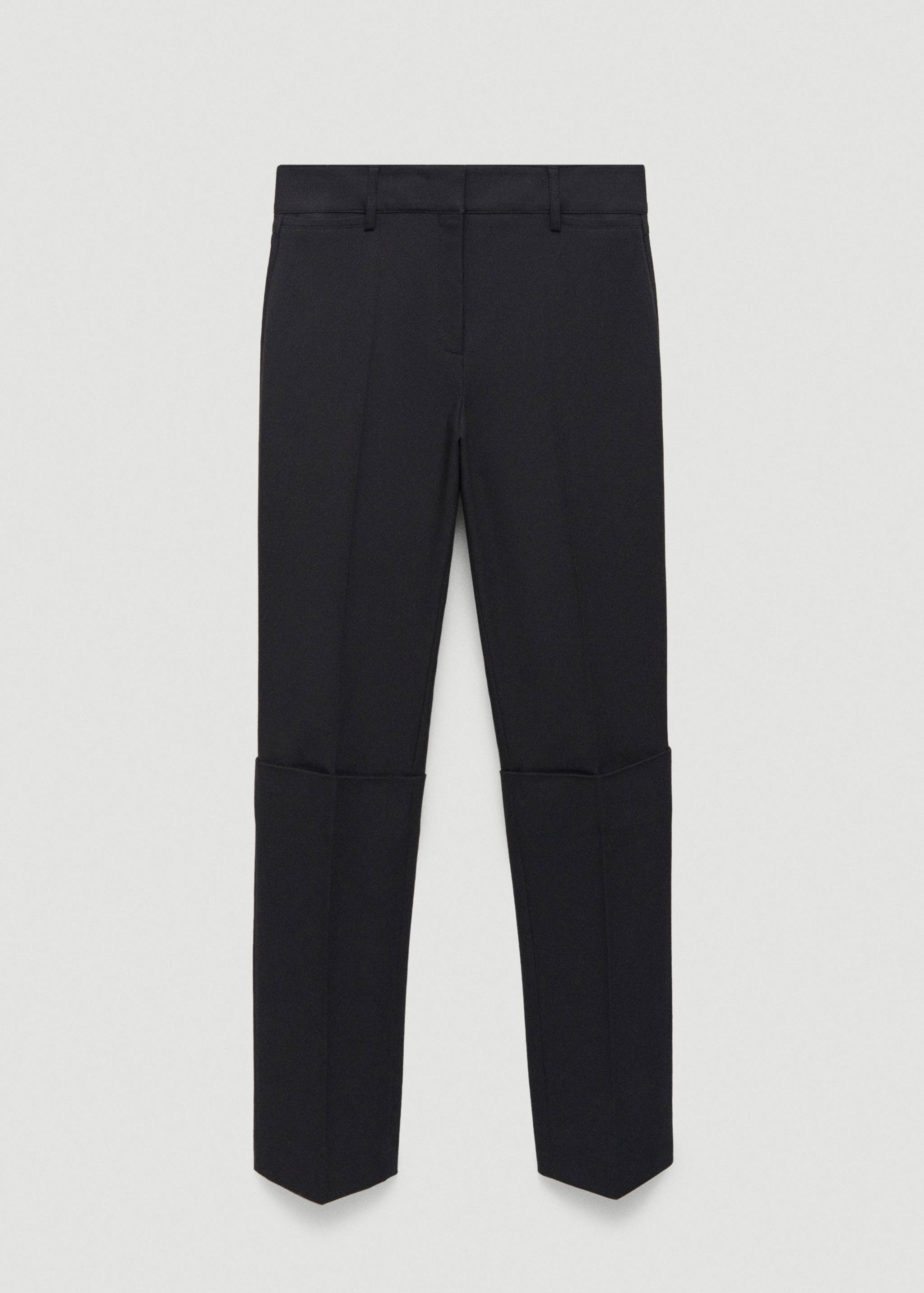 Straight pleated pants - Article without model