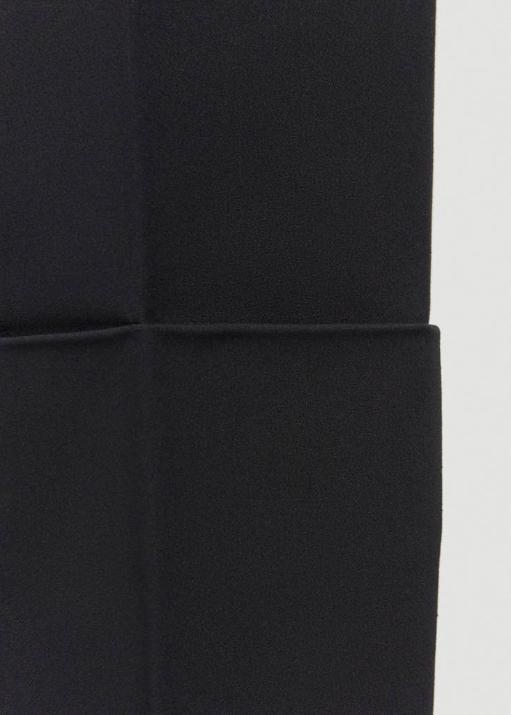 Straight pleated trousers — Black