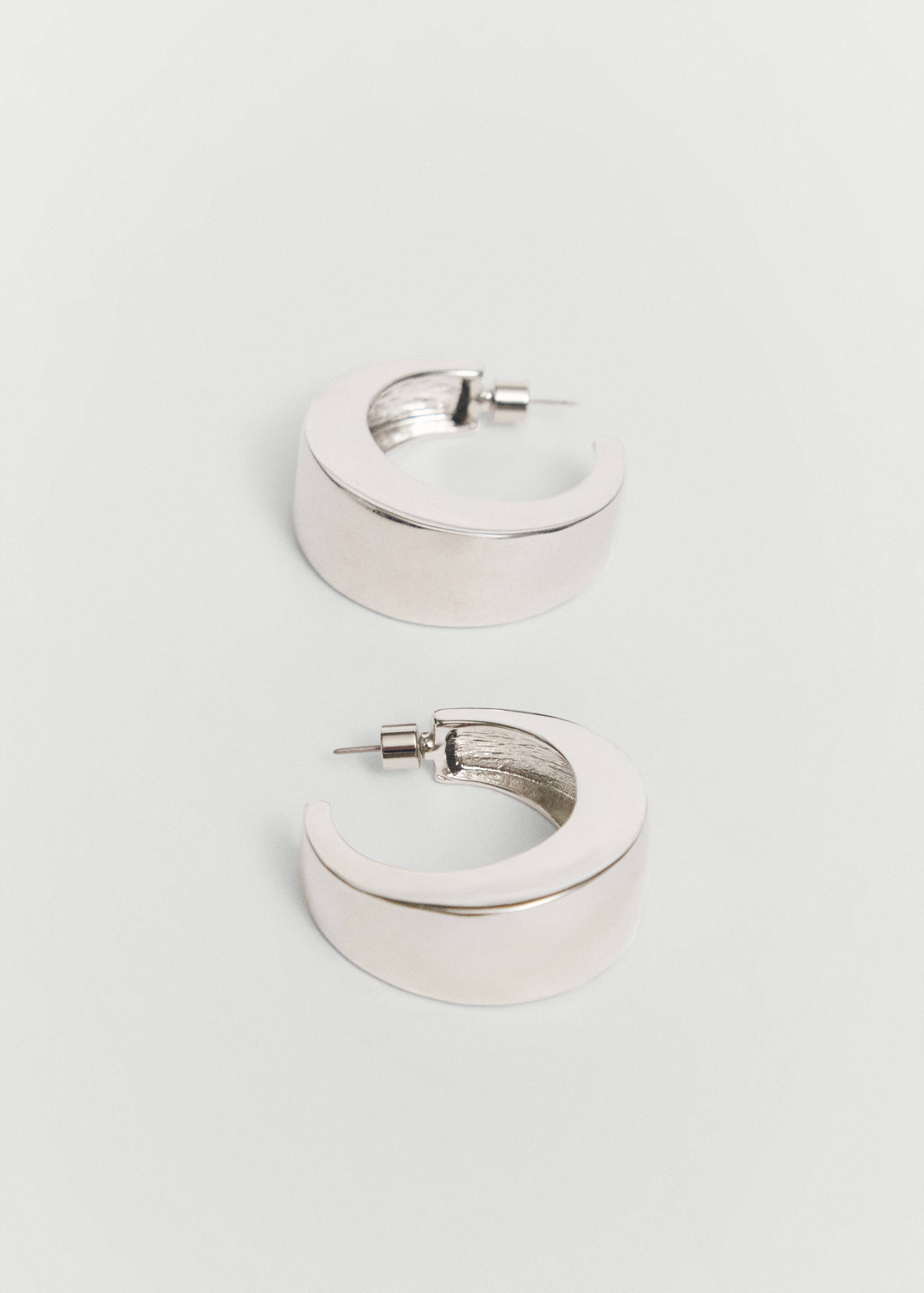 Volume hoop earrings - Medium plane