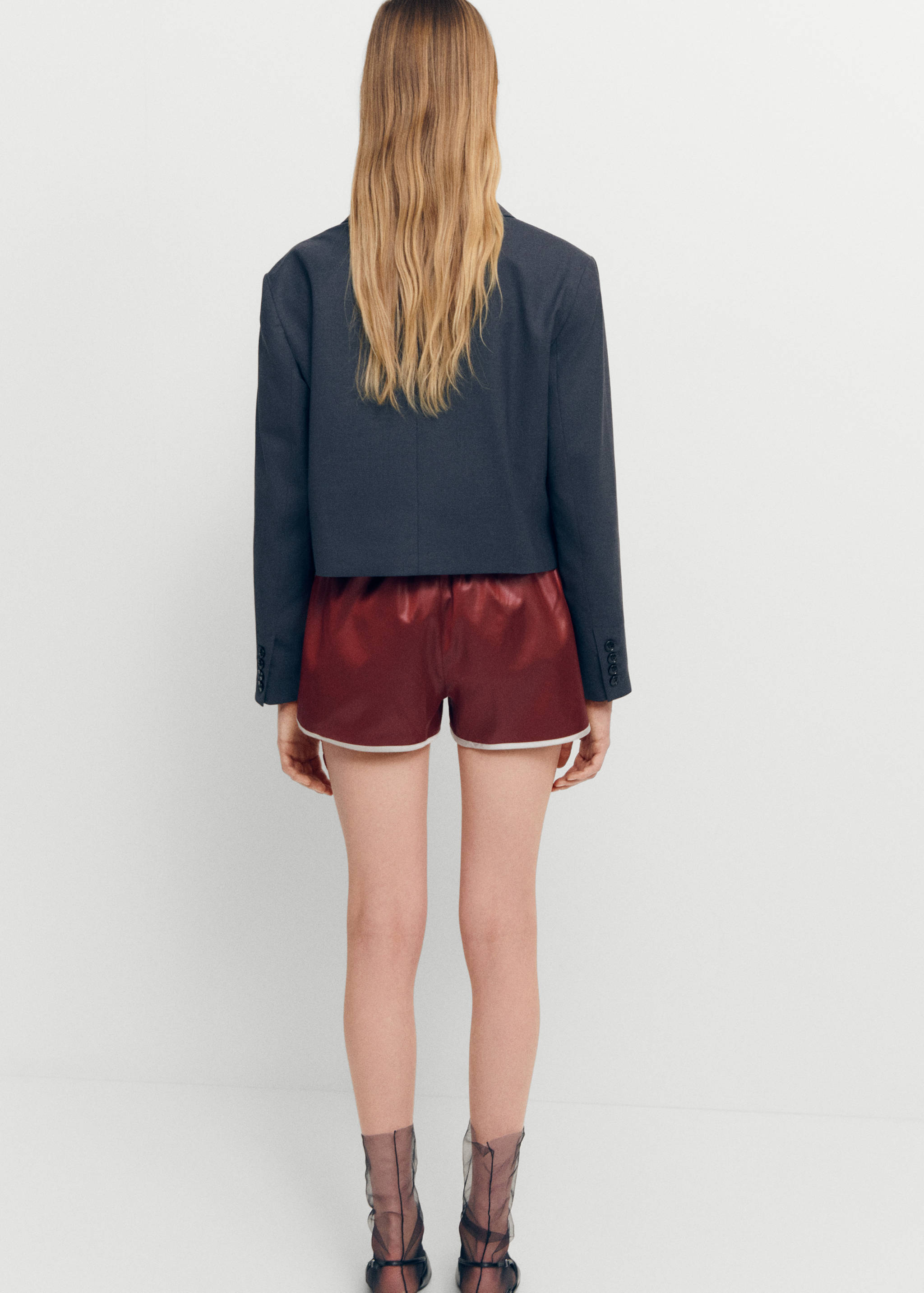 Short satiné taille élastique - Verso de l’article