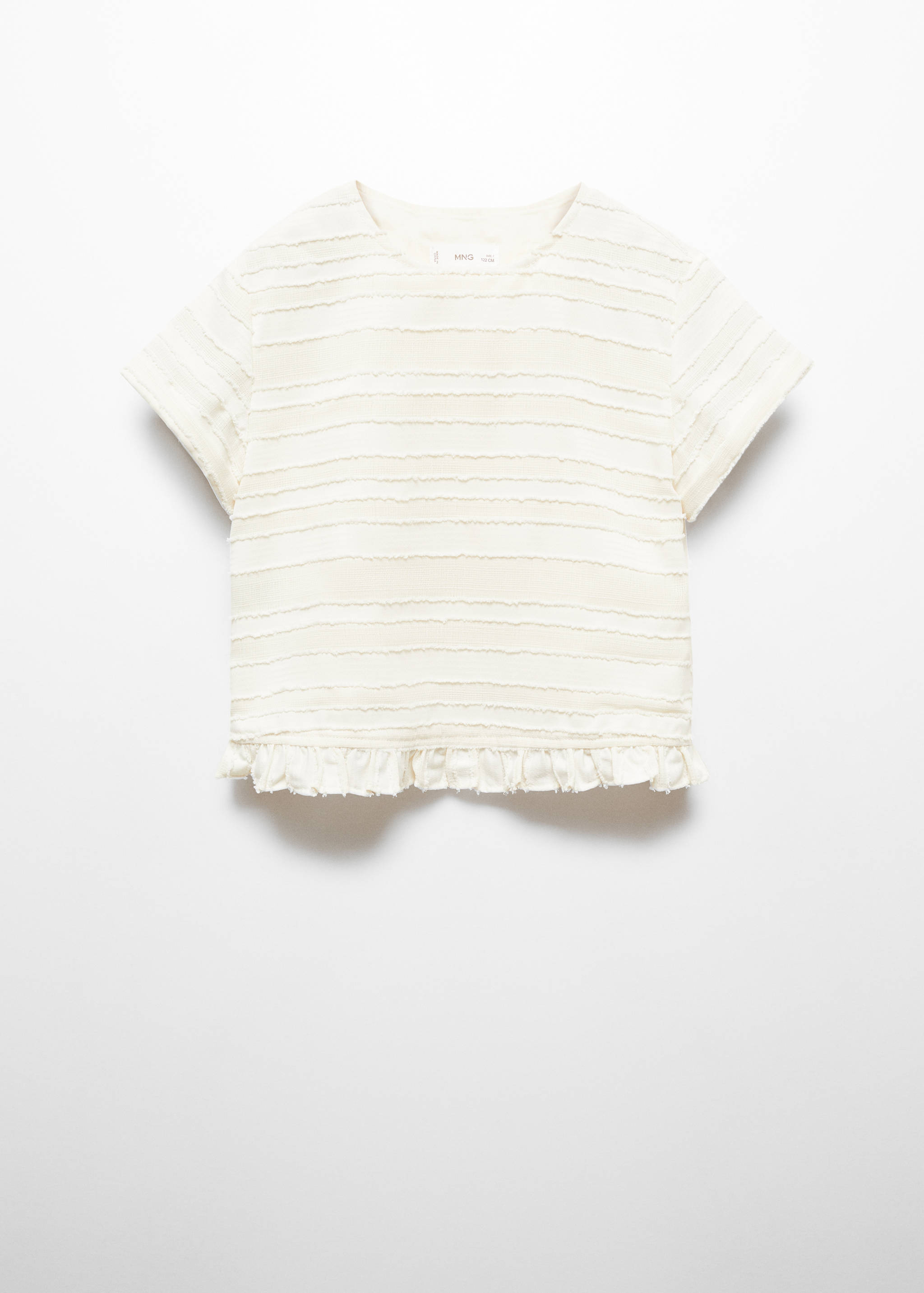 Blouse texturée volants - Article sans modèle