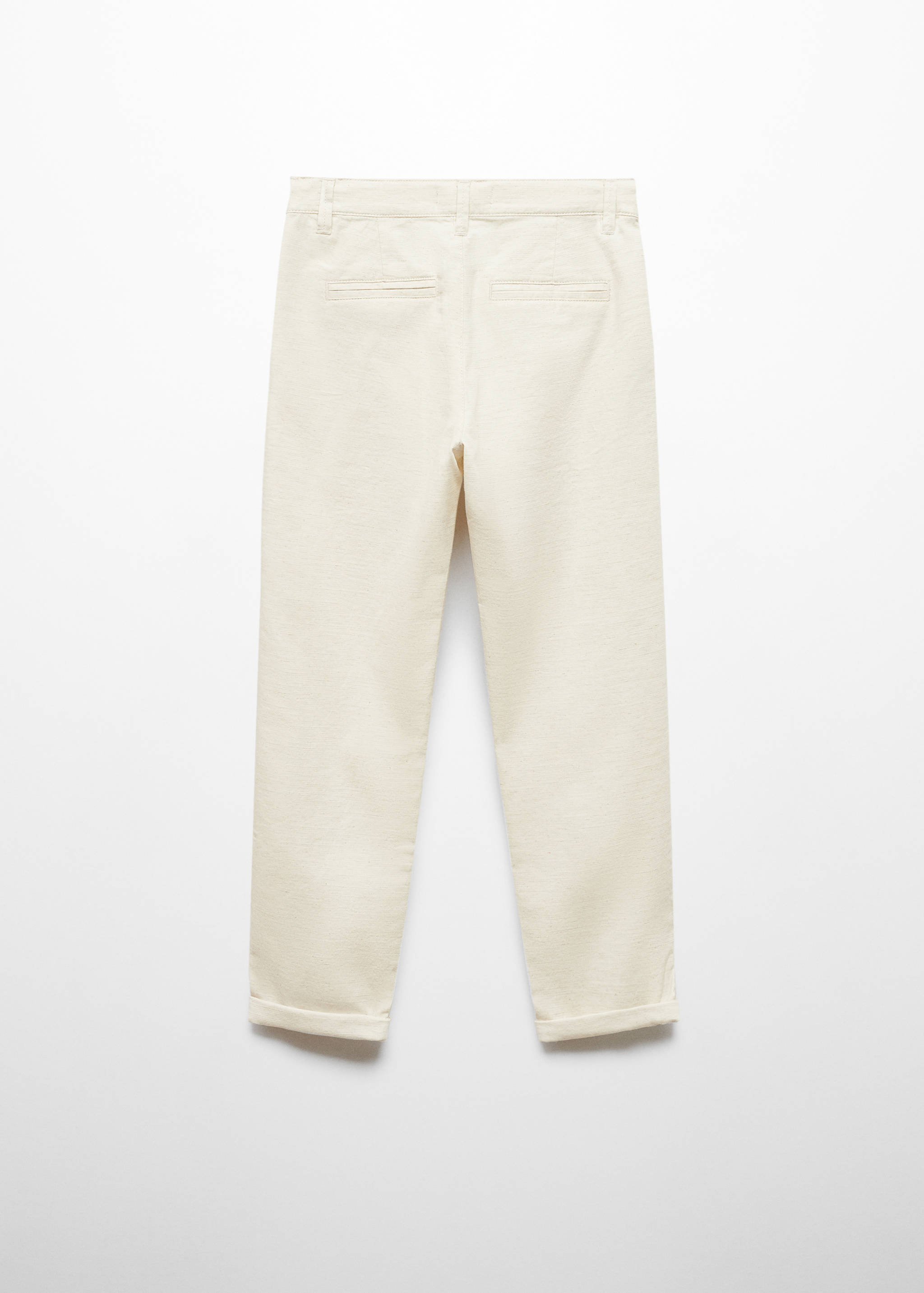 Linen chino trousers - Reverse of the article