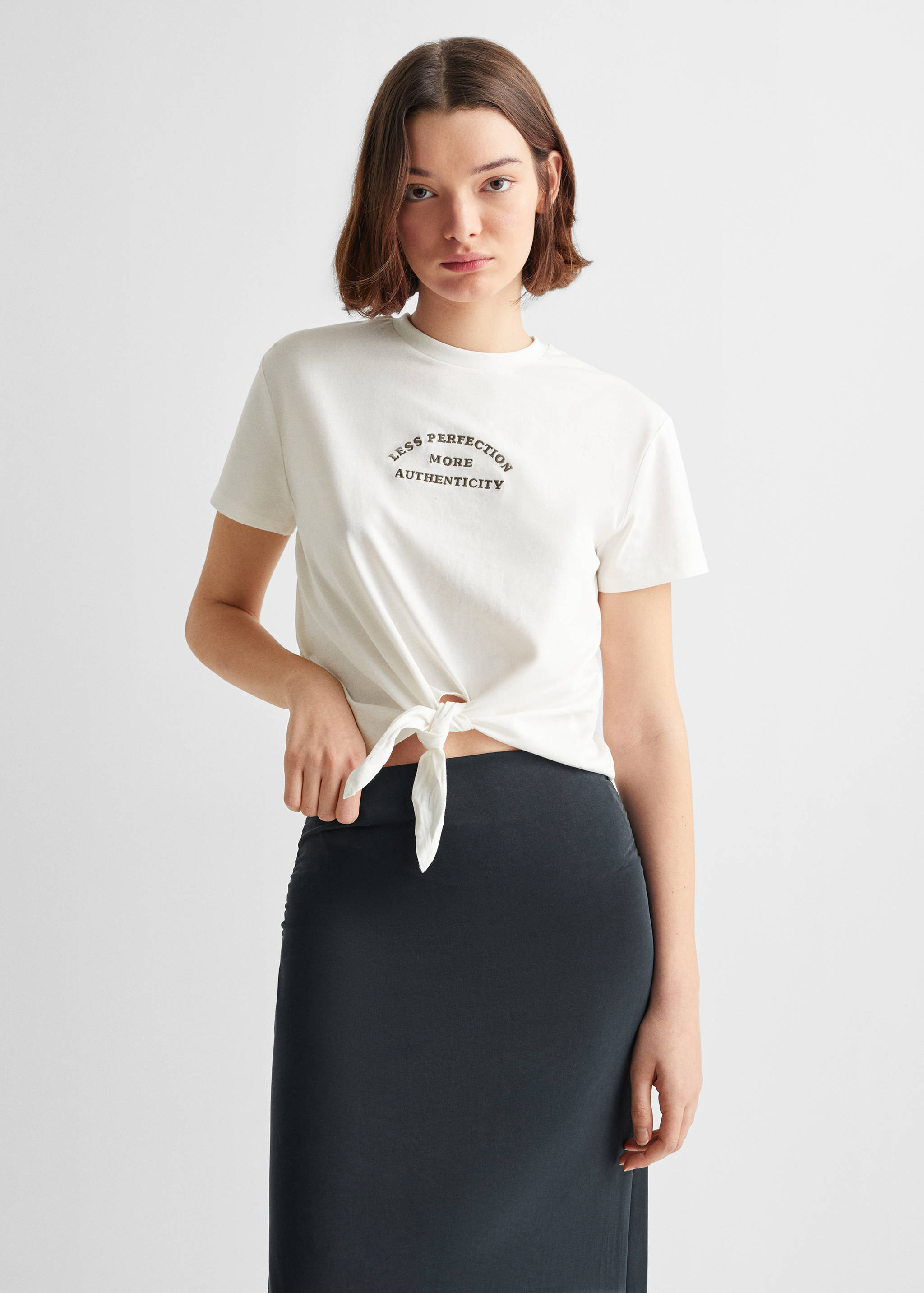 Faldilla midi fluida - Pla mig