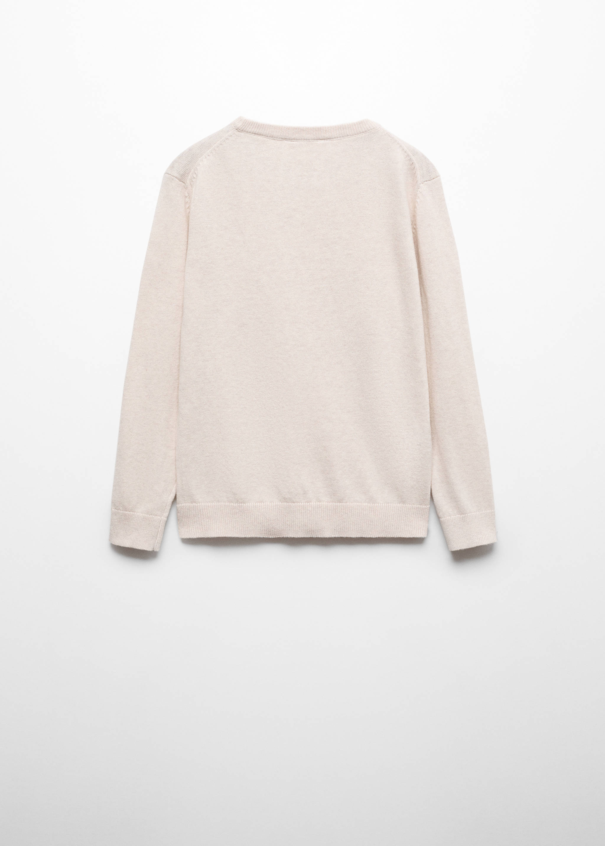 Knit cotton sweater - Reverse of the article