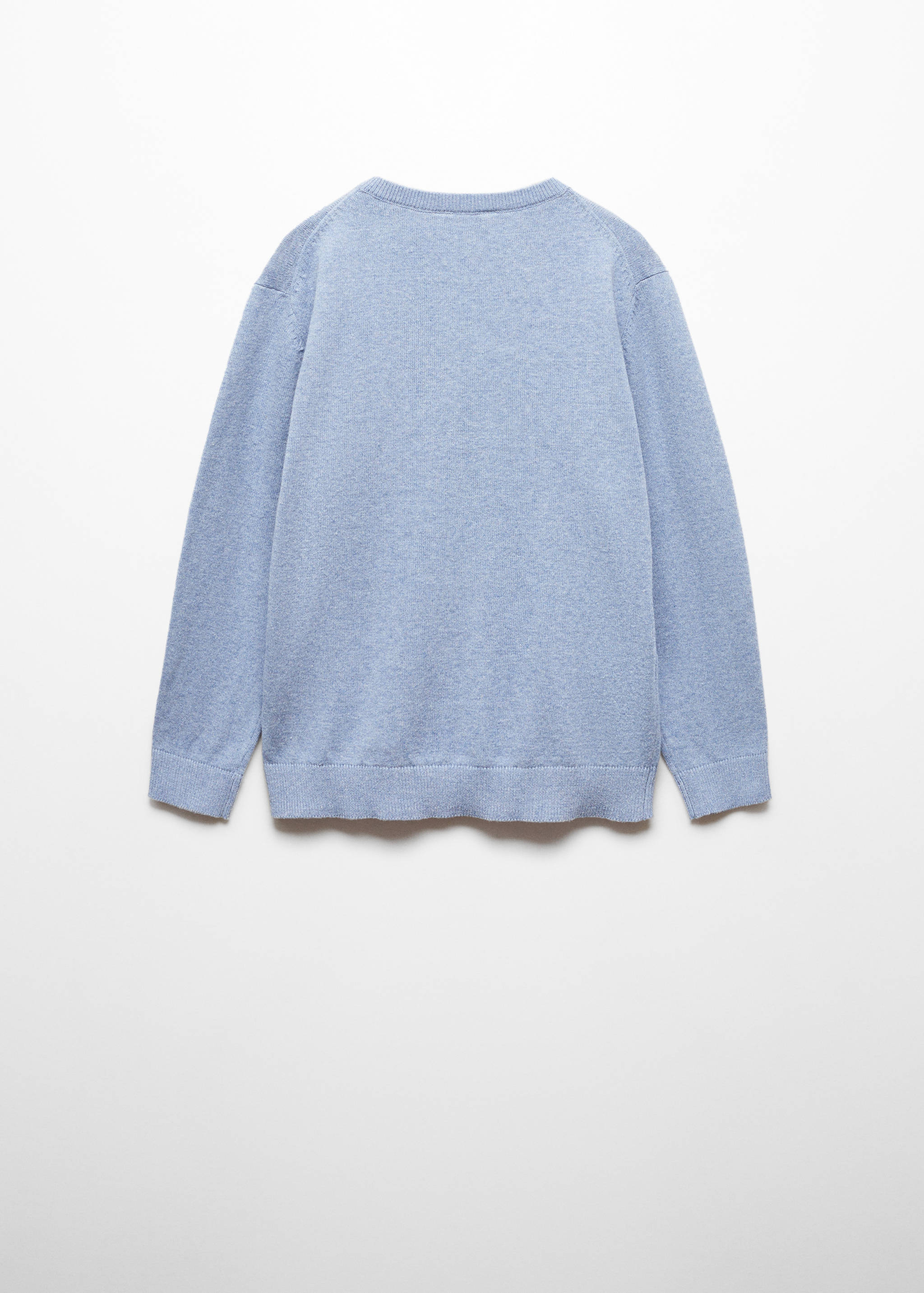 Knit cotton sweater - Reverse of the article