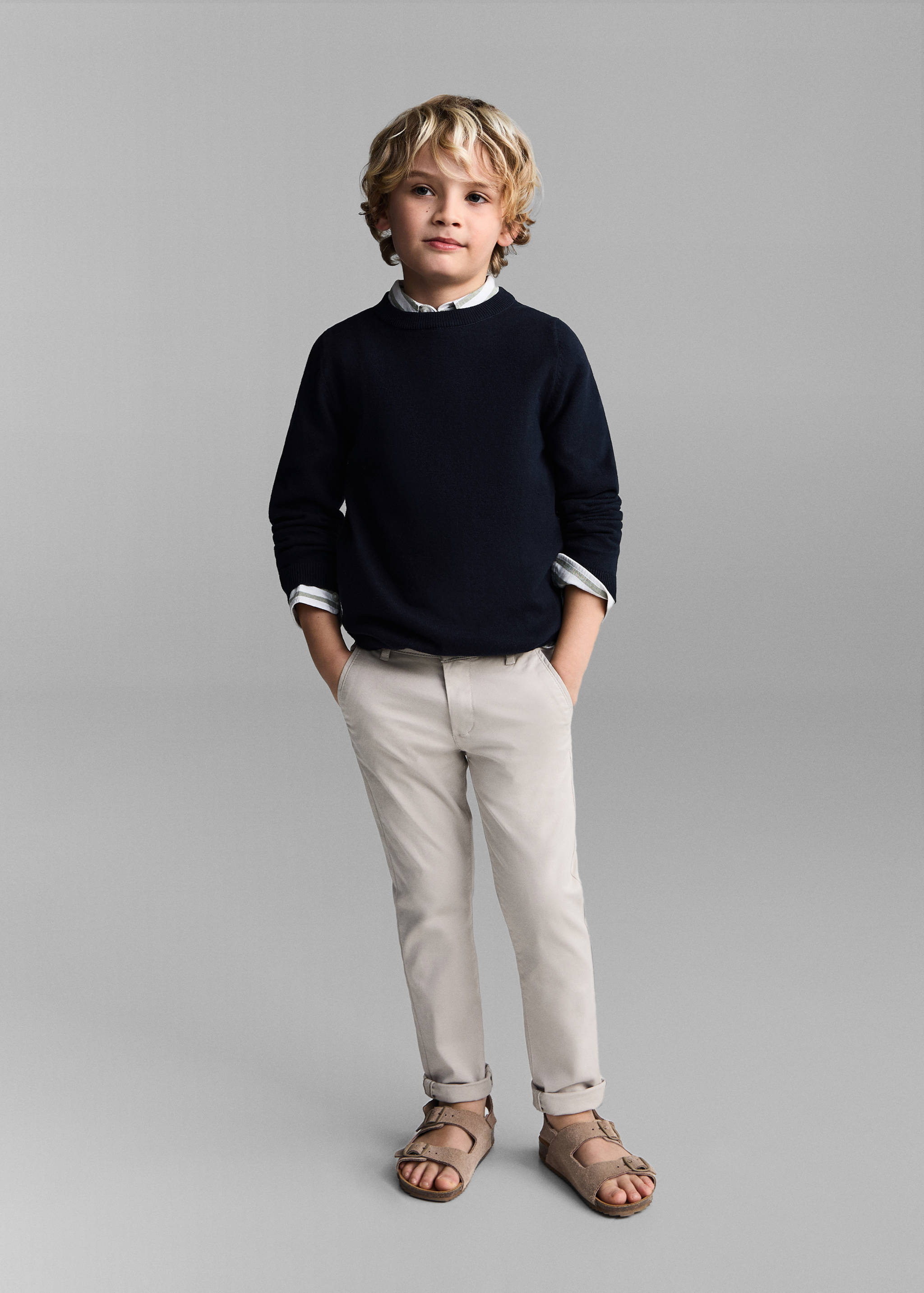 Knit cotton sweater - General plane