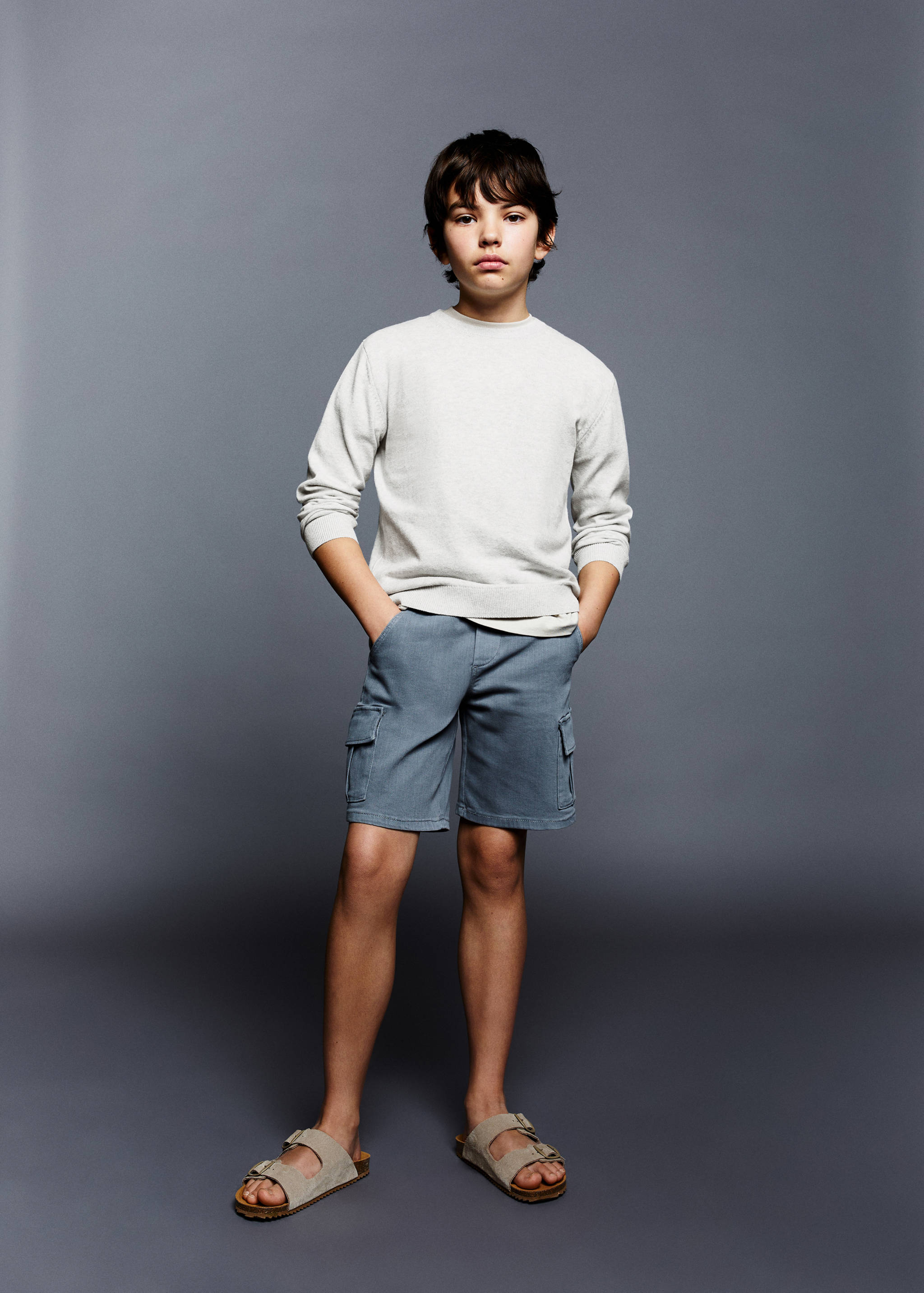 Knit cotton sweater - General plane