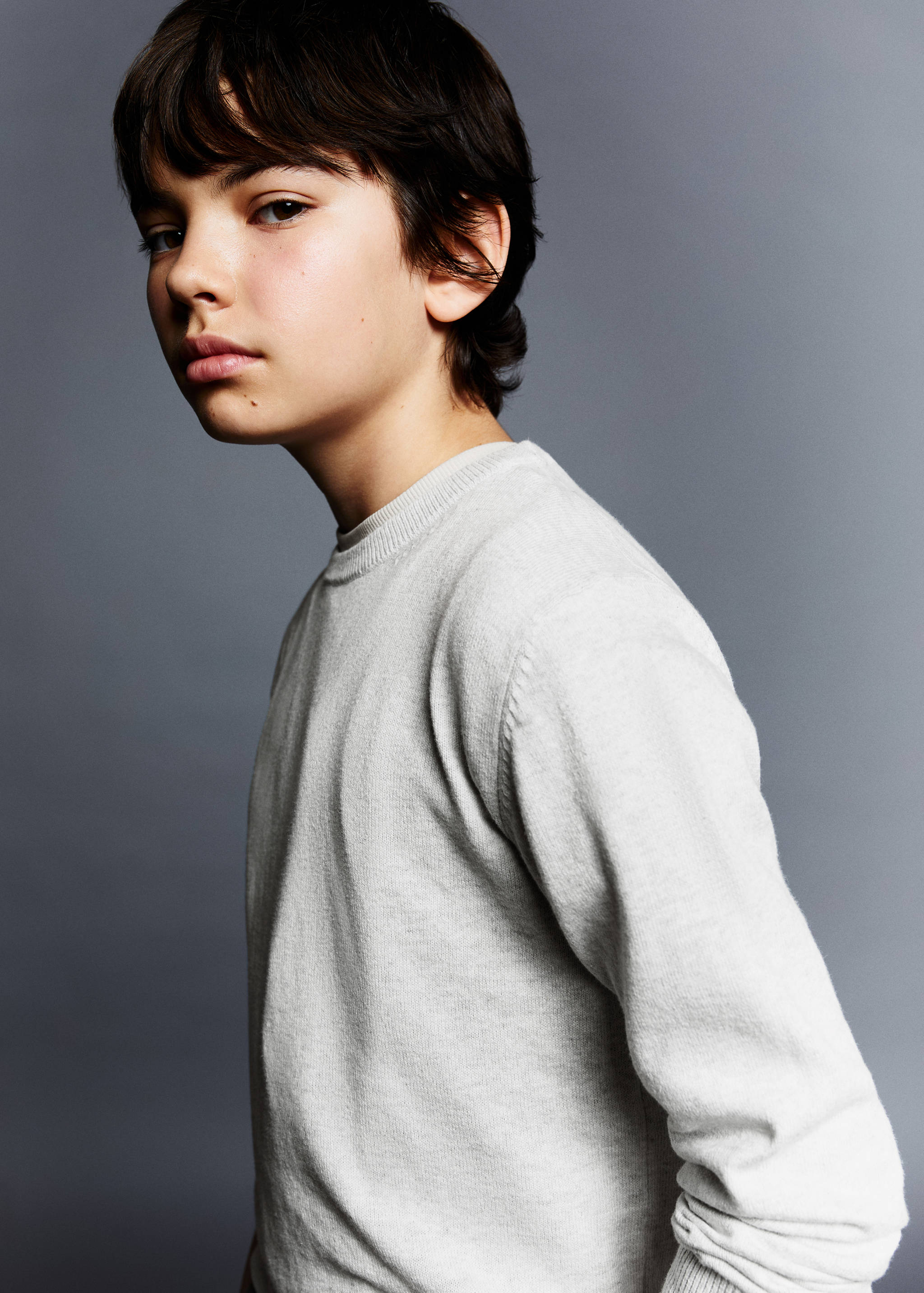 Knit cotton sweater - Details of the article 1