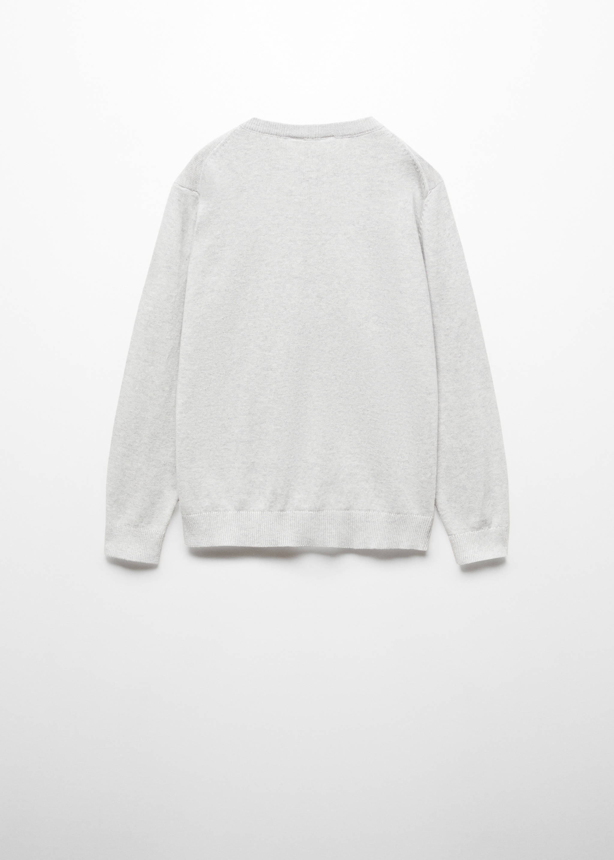 Knit cotton sweater - Reverse of the article