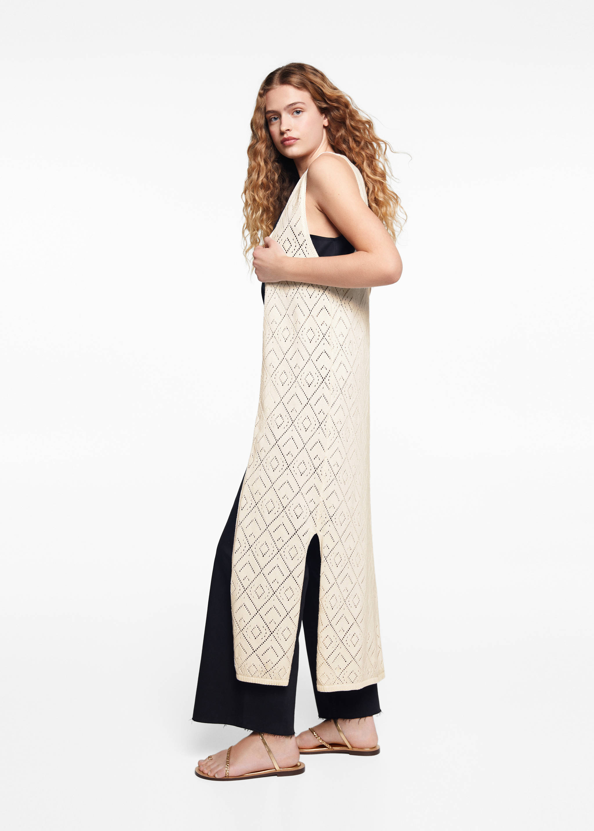 Armilla cotó brodada - Pla general