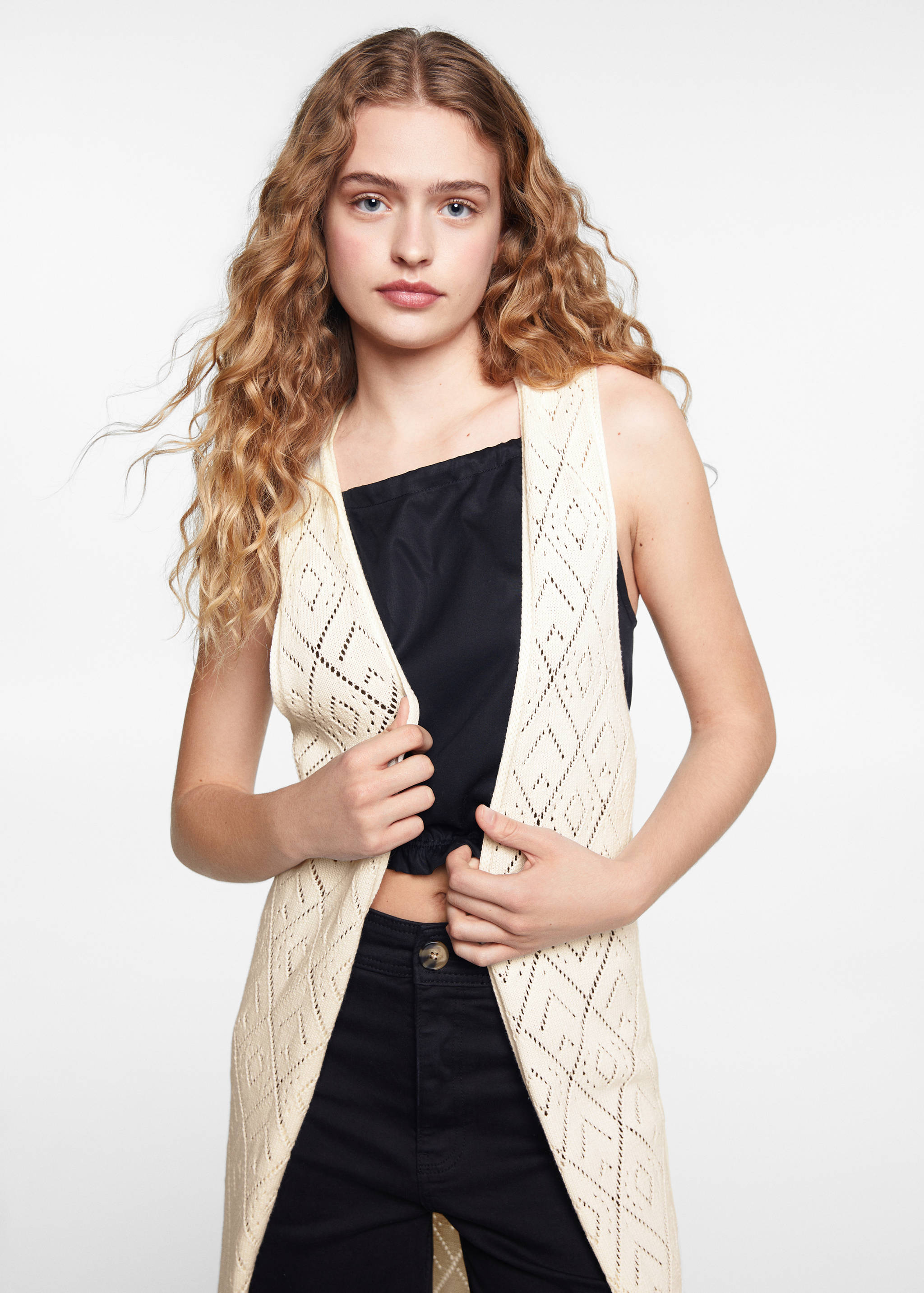 Armilla cotó brodada - Pla mig