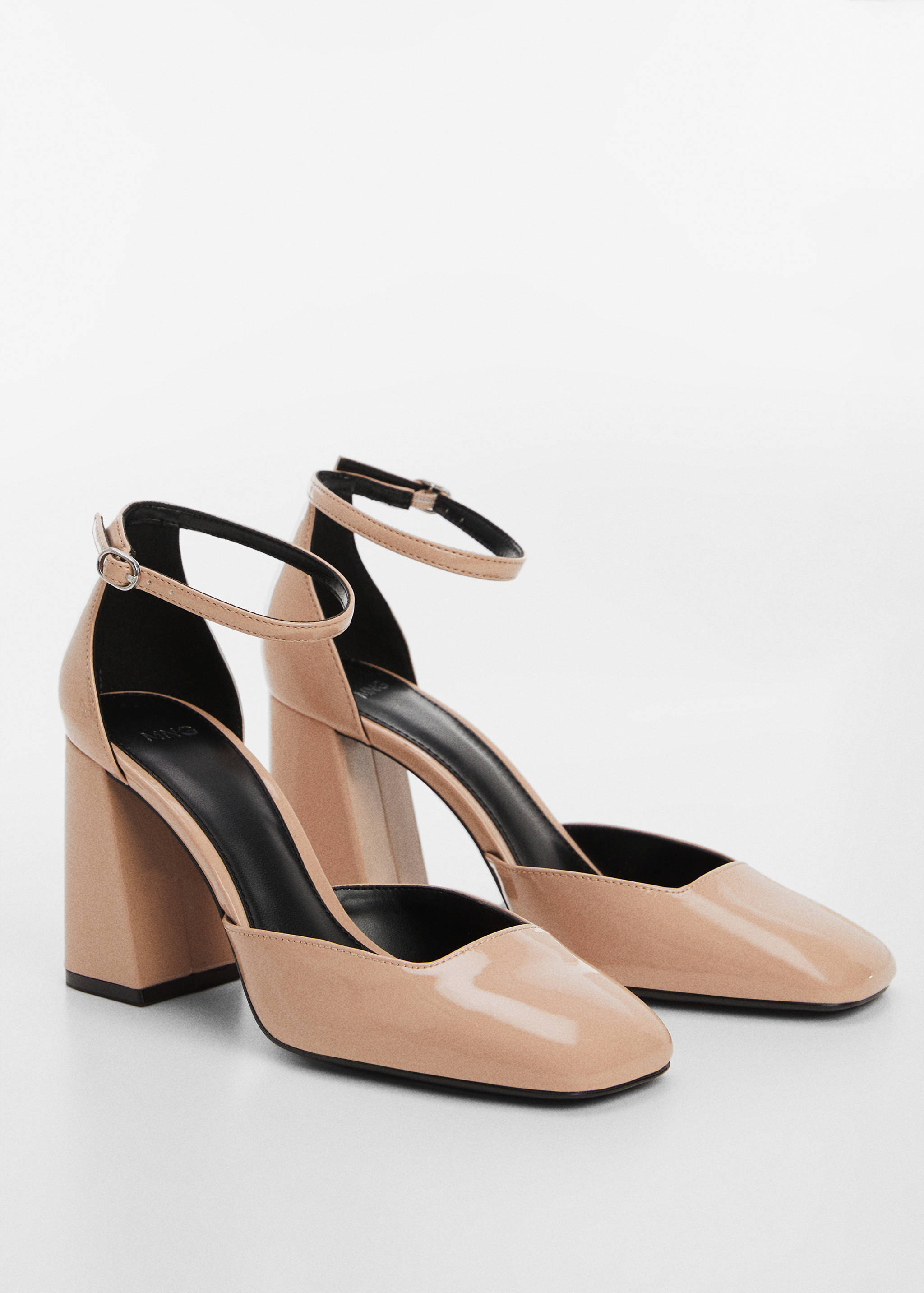 Patent-effect stiletto-heel shoes - Medium plane