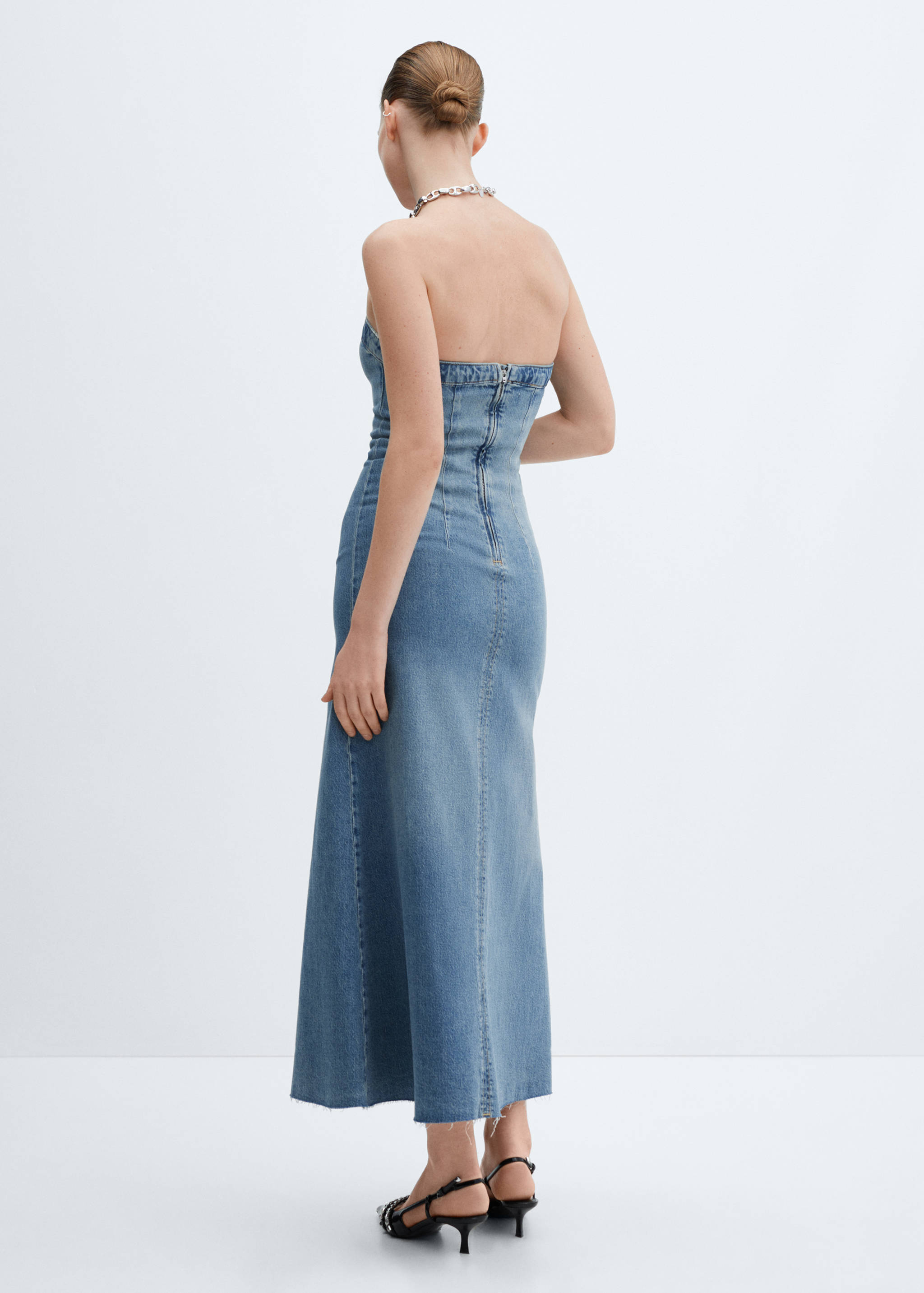 Robe bustier en jean - Verso de l’article