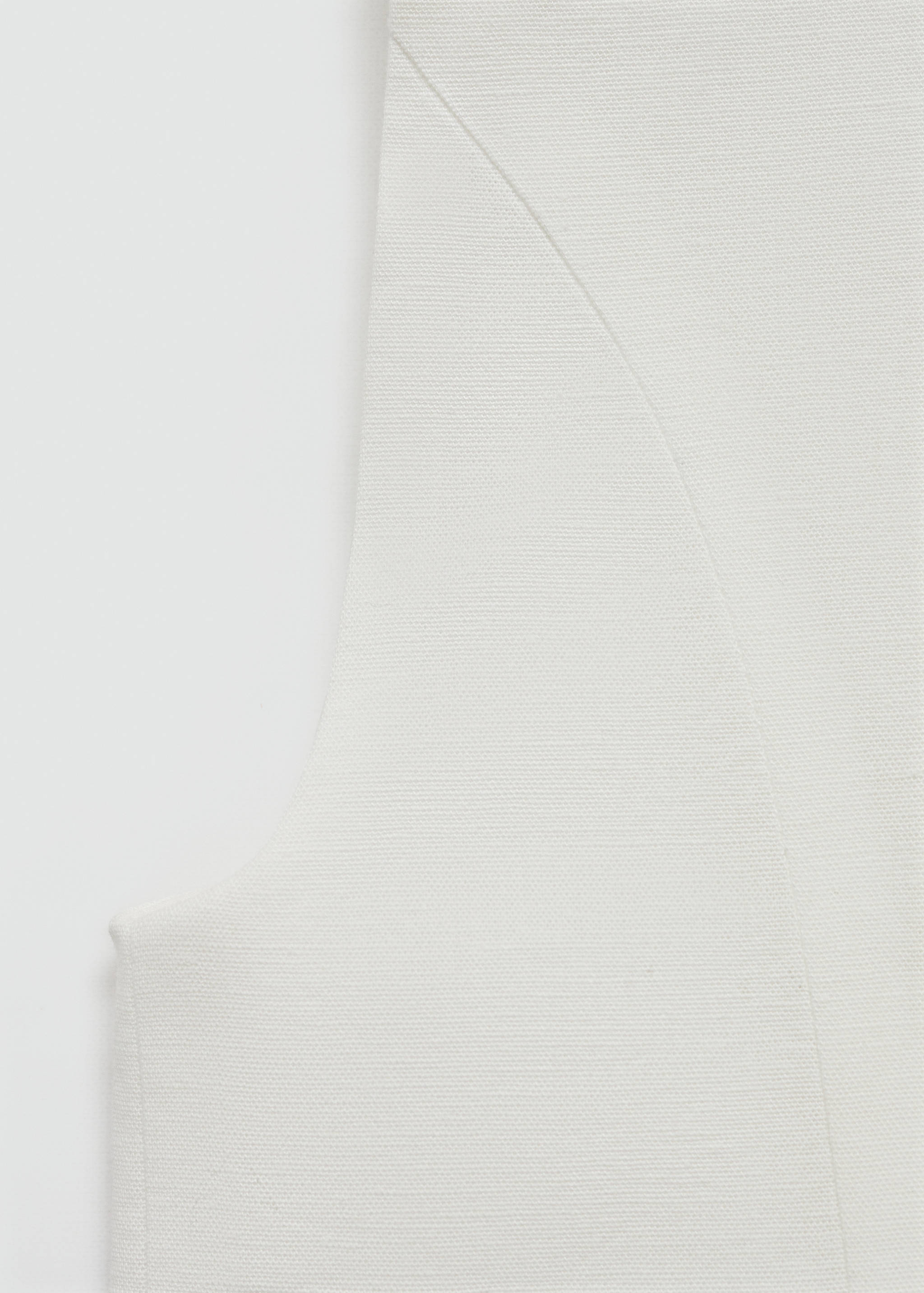Linen vest with buttons - Details of the article 0