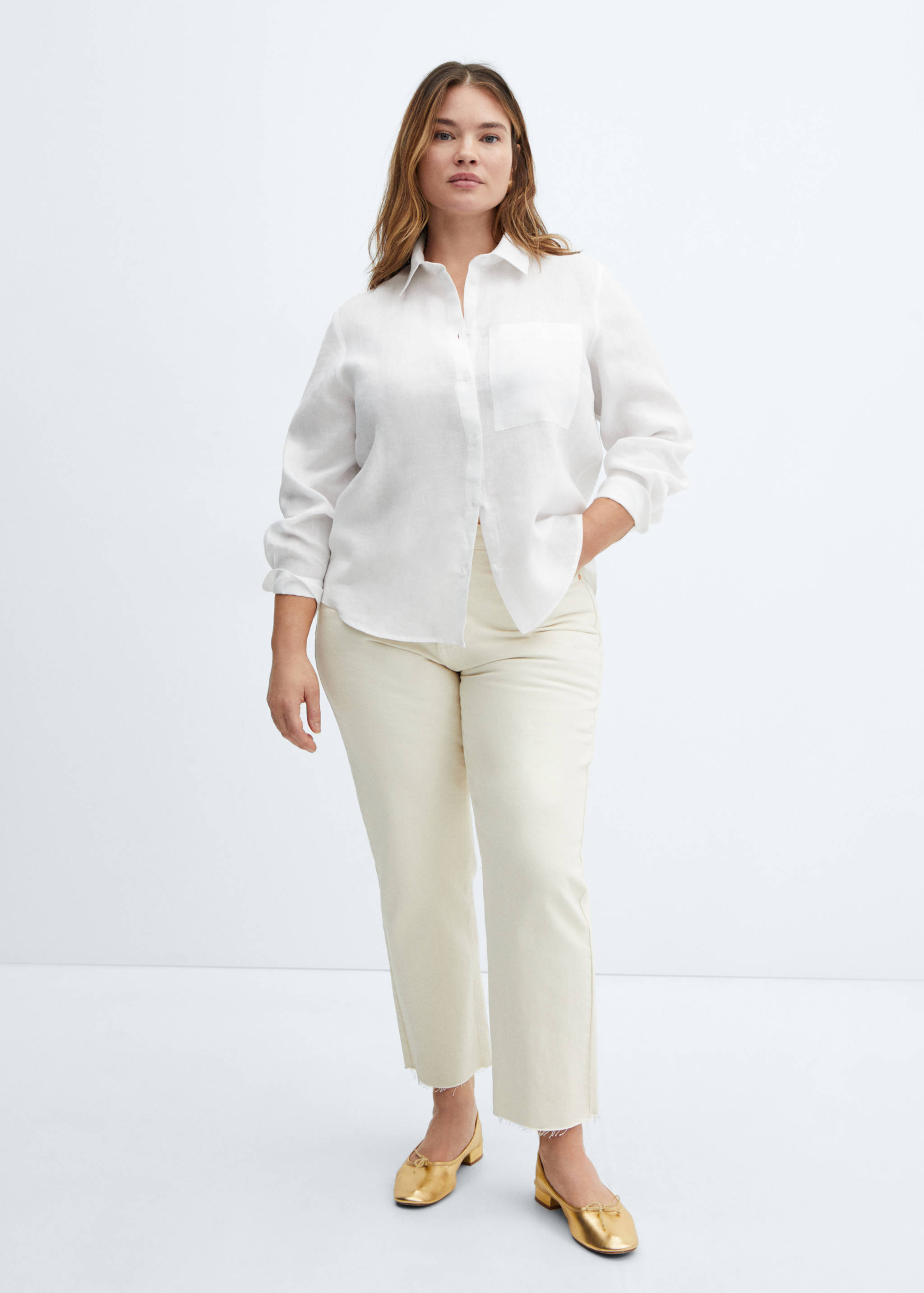 Рубашка 100% лен - Деталь изделия 3