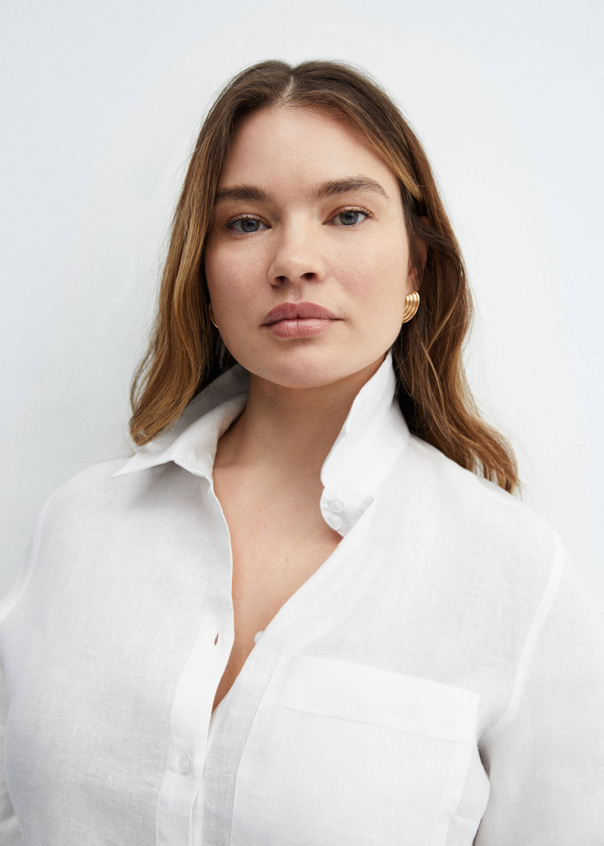 Рубашка 100% лен - Деталь изделия 4