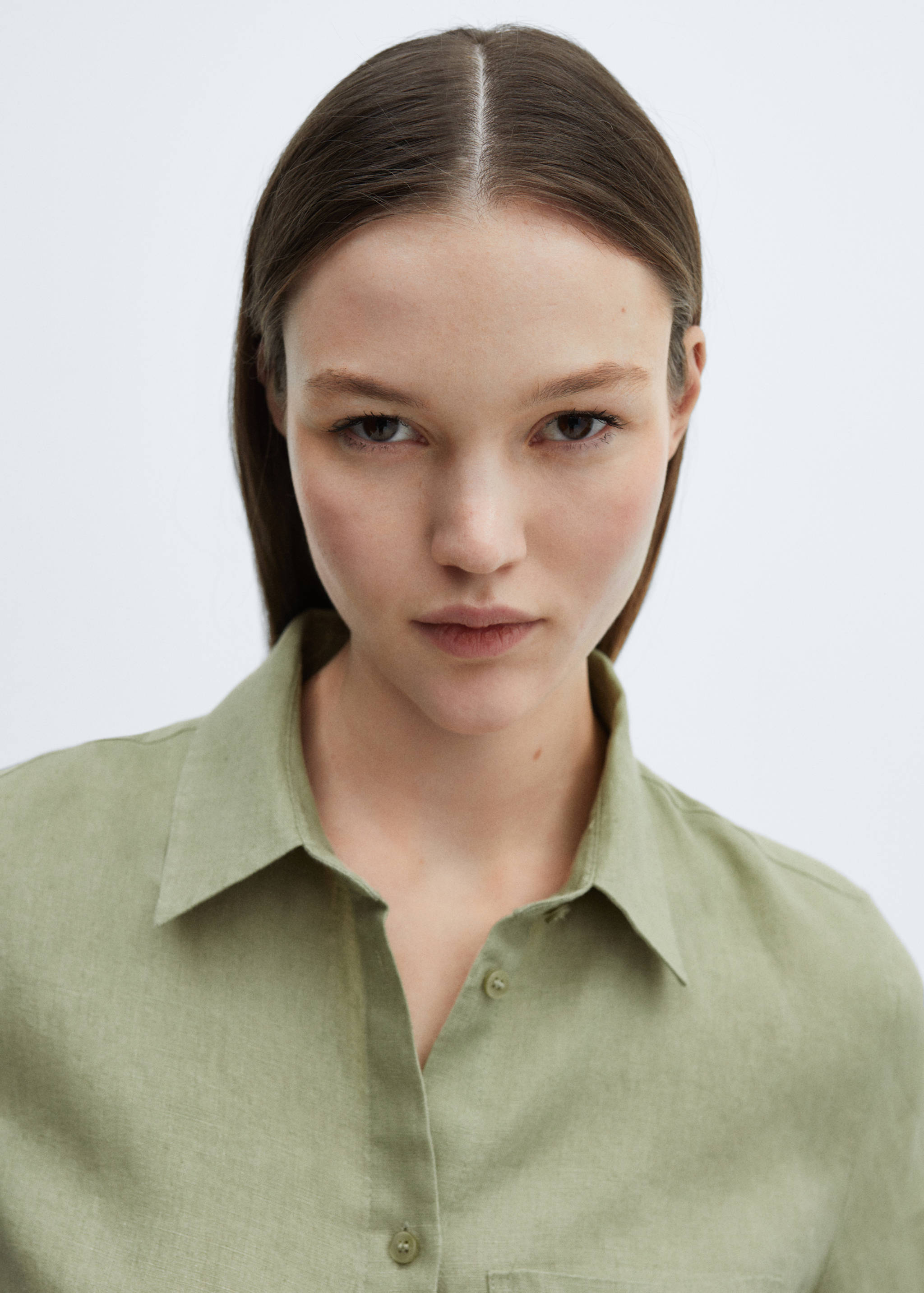 Рубашка 100% лен - Деталь изделия 1