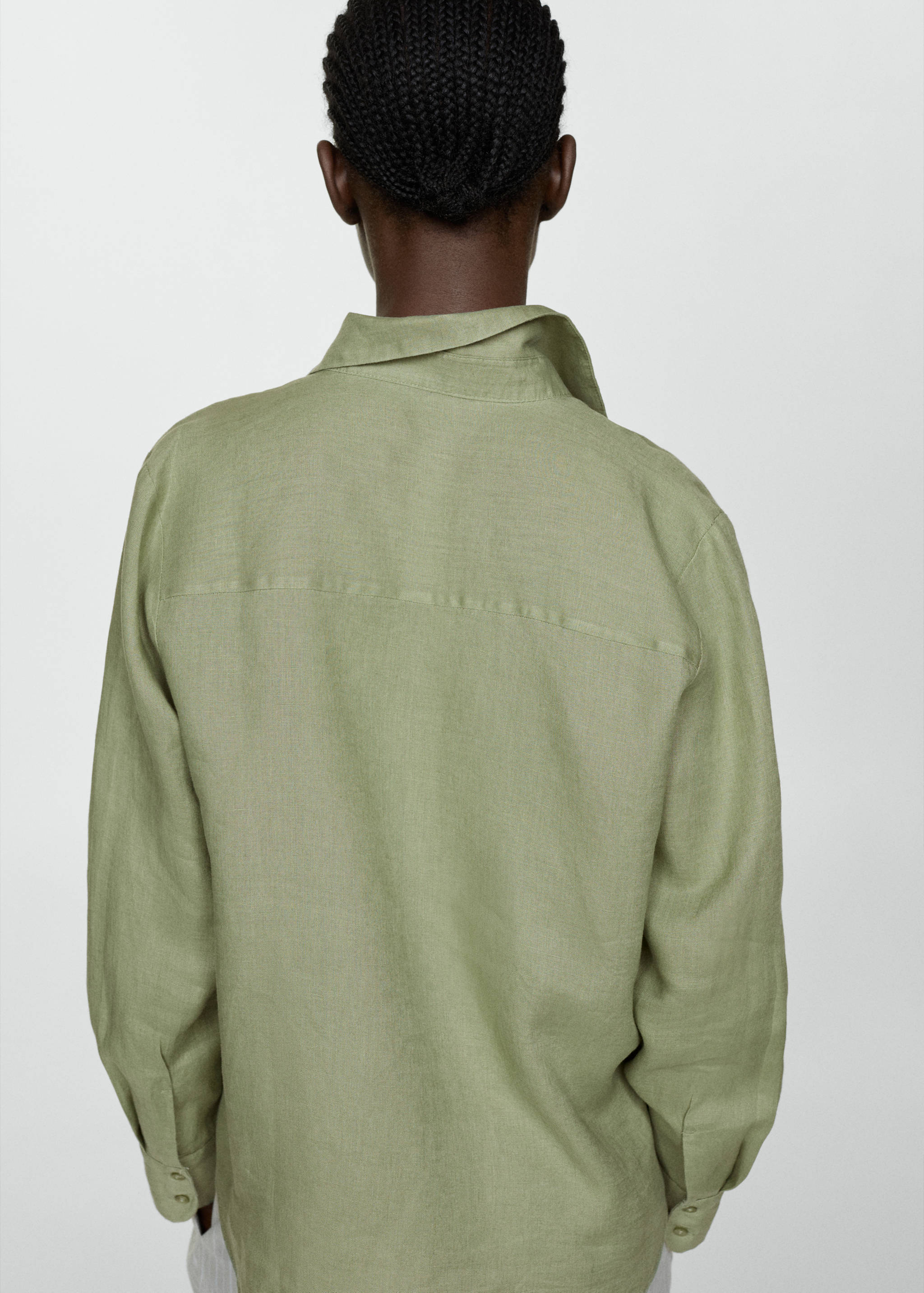 Рубашка 100% лен - Деталь изделия 6